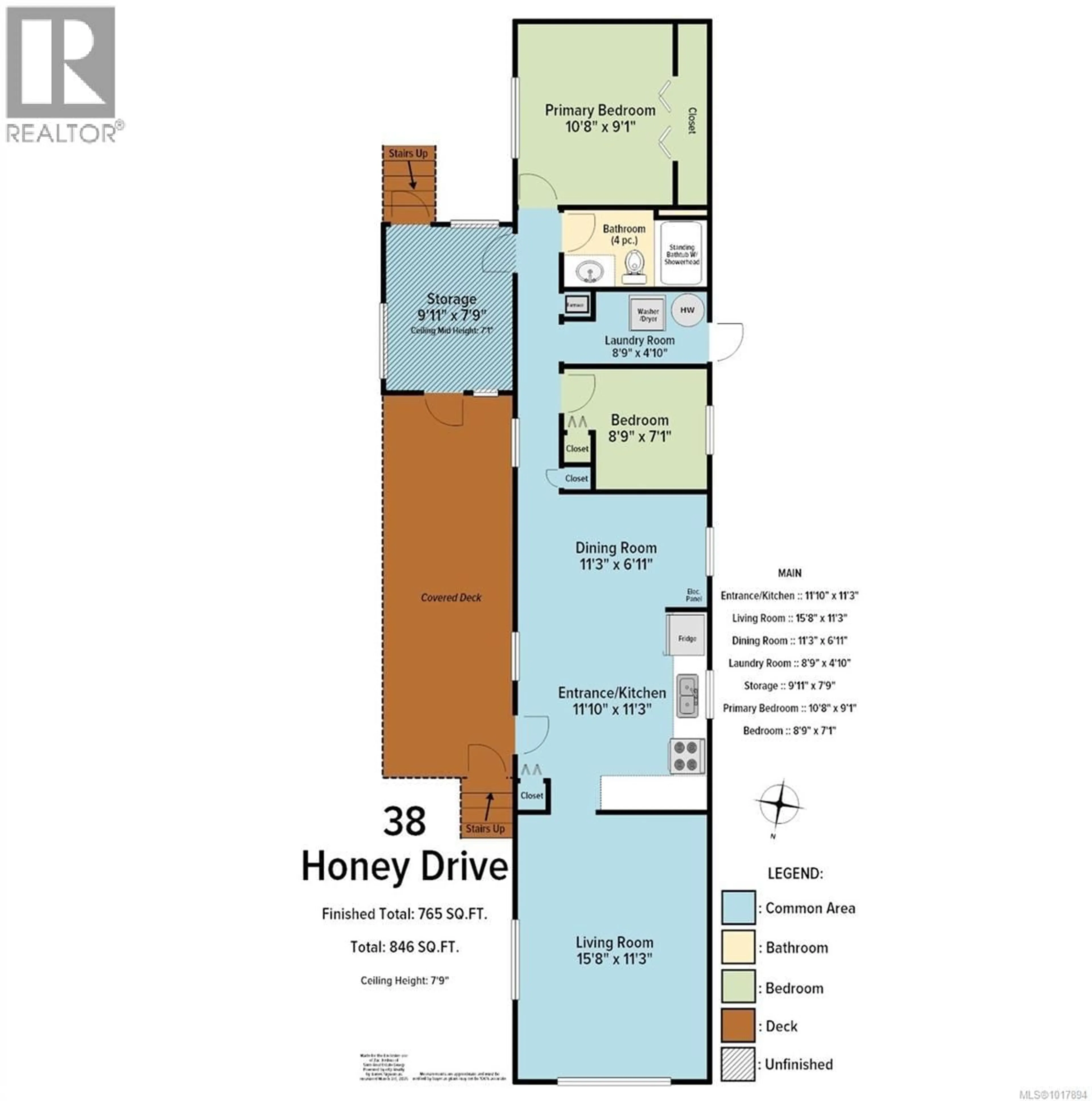 Floor plan for 38 HONEY DRIVE, Nanaimo British Columbia V9R5N1