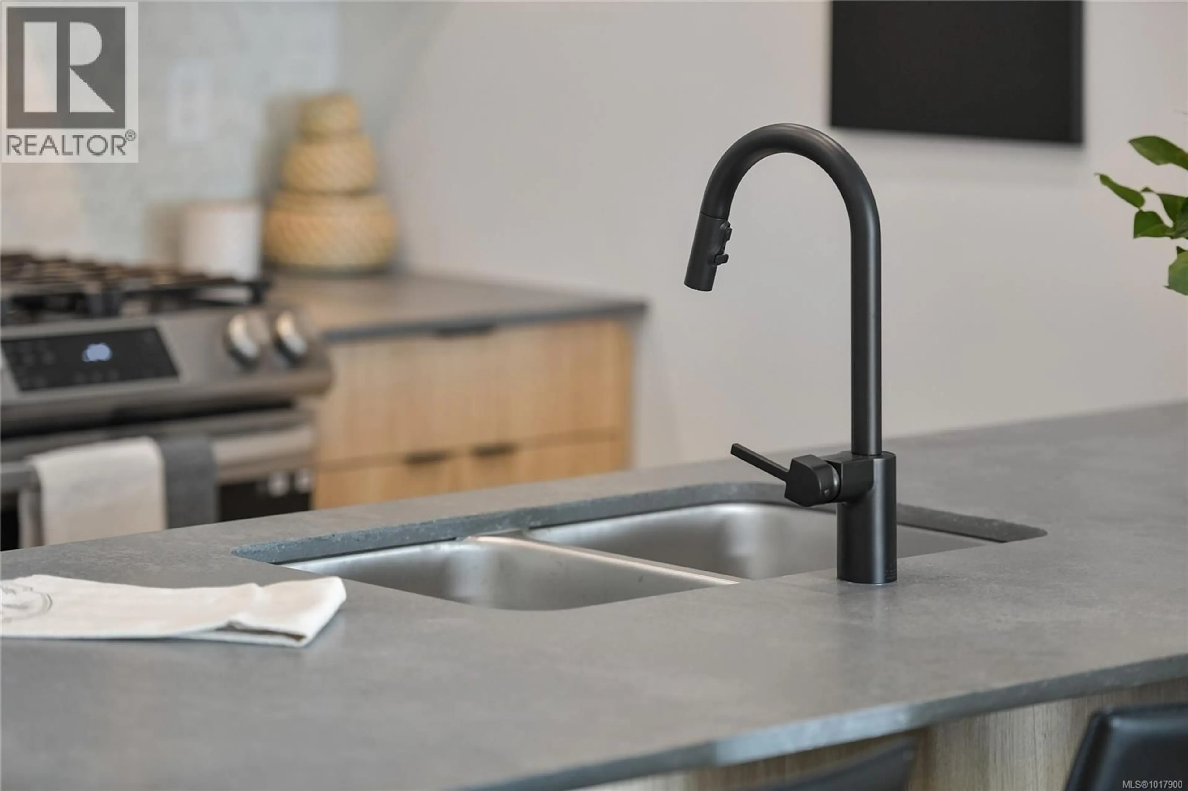 Contemporary kitchen, cement floor for 309 - 1114 SAMAR CRESCENT, Langford British Columbia V9B7C5