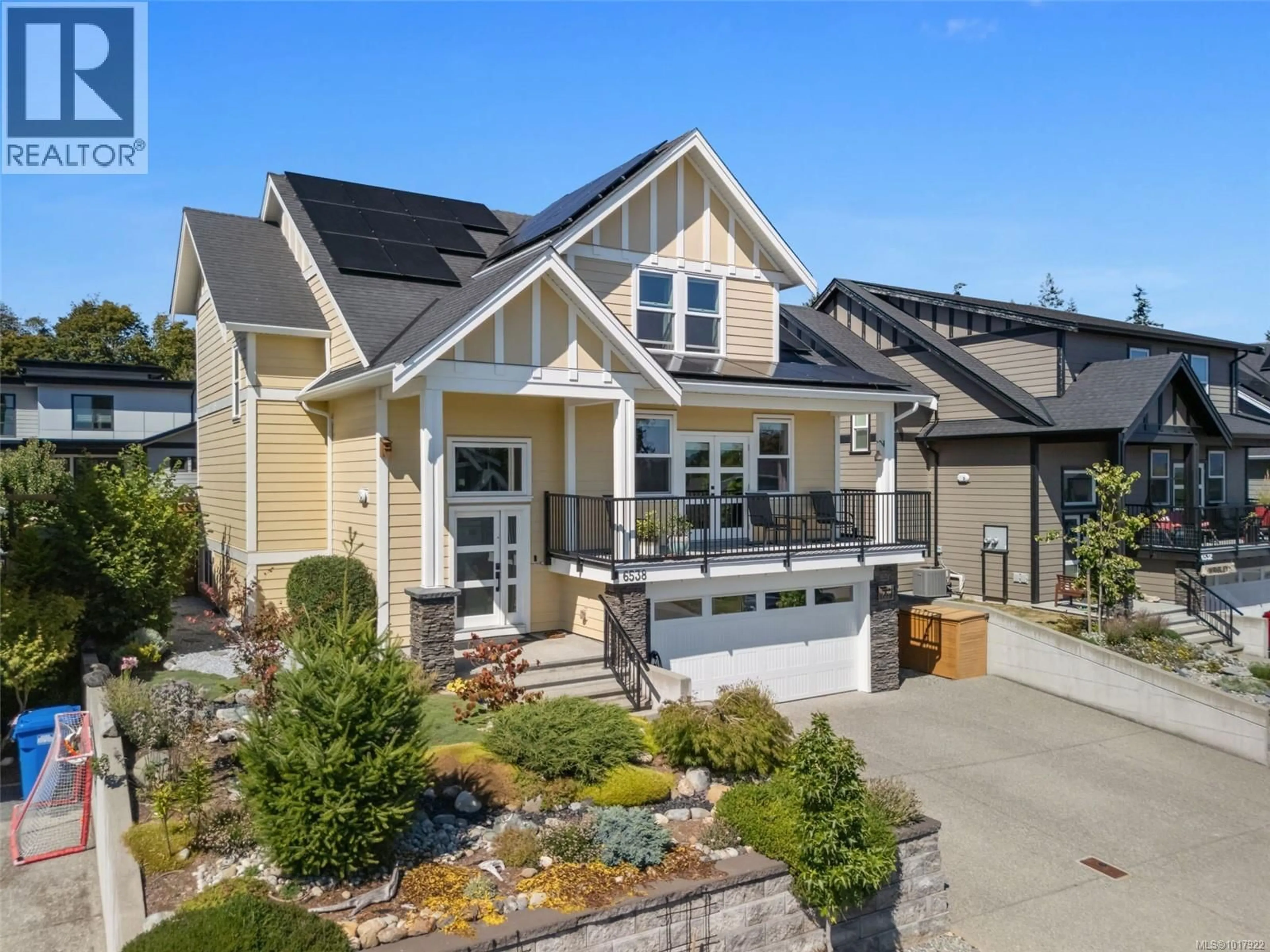 Home with vinyl exterior material, street for 6538 FELDERHOF ROAD, Sooke British Columbia V9Z0V8
