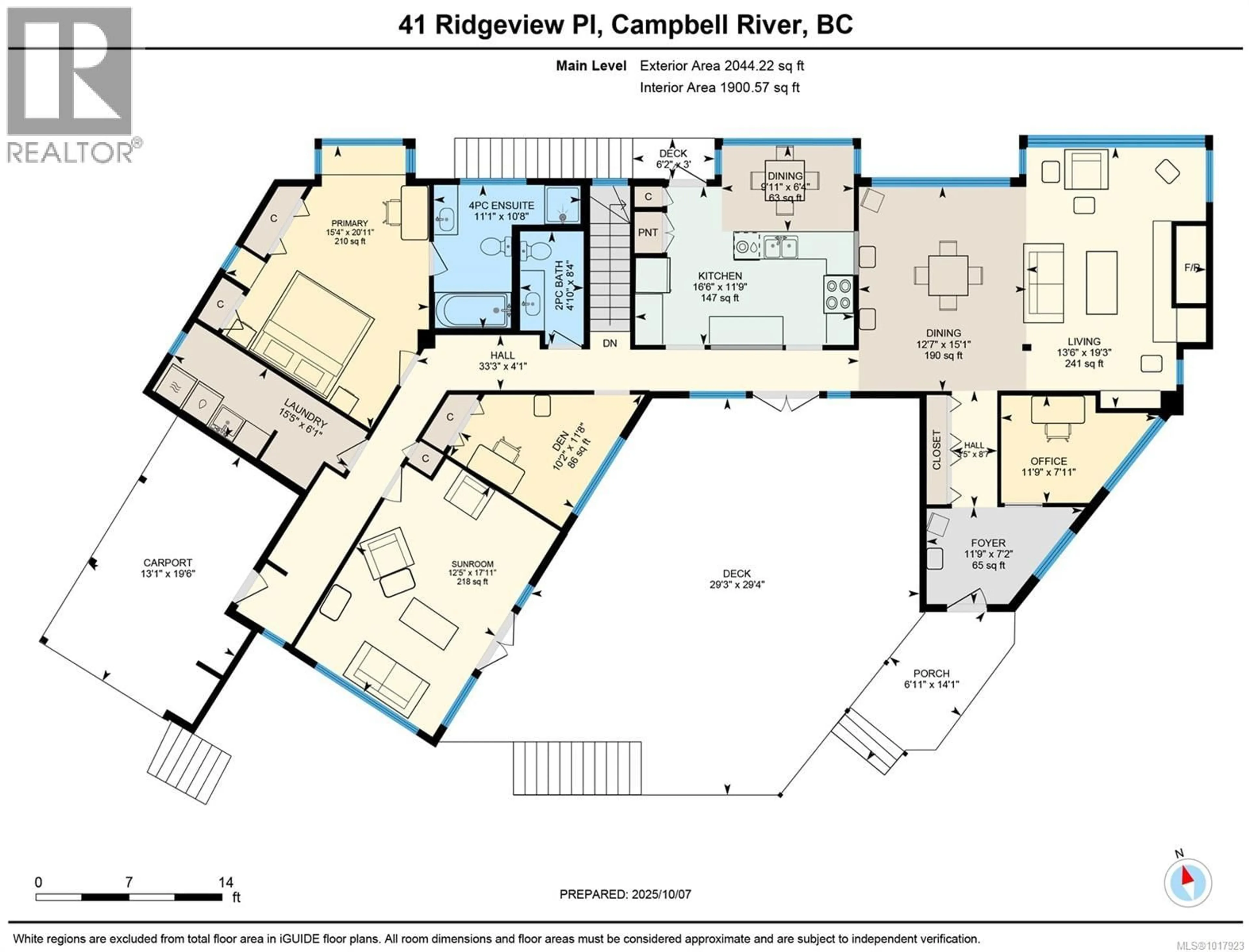 Floor plan for 41 RIDGEVIEW PLACE, Campbell River British Columbia V9W2J6