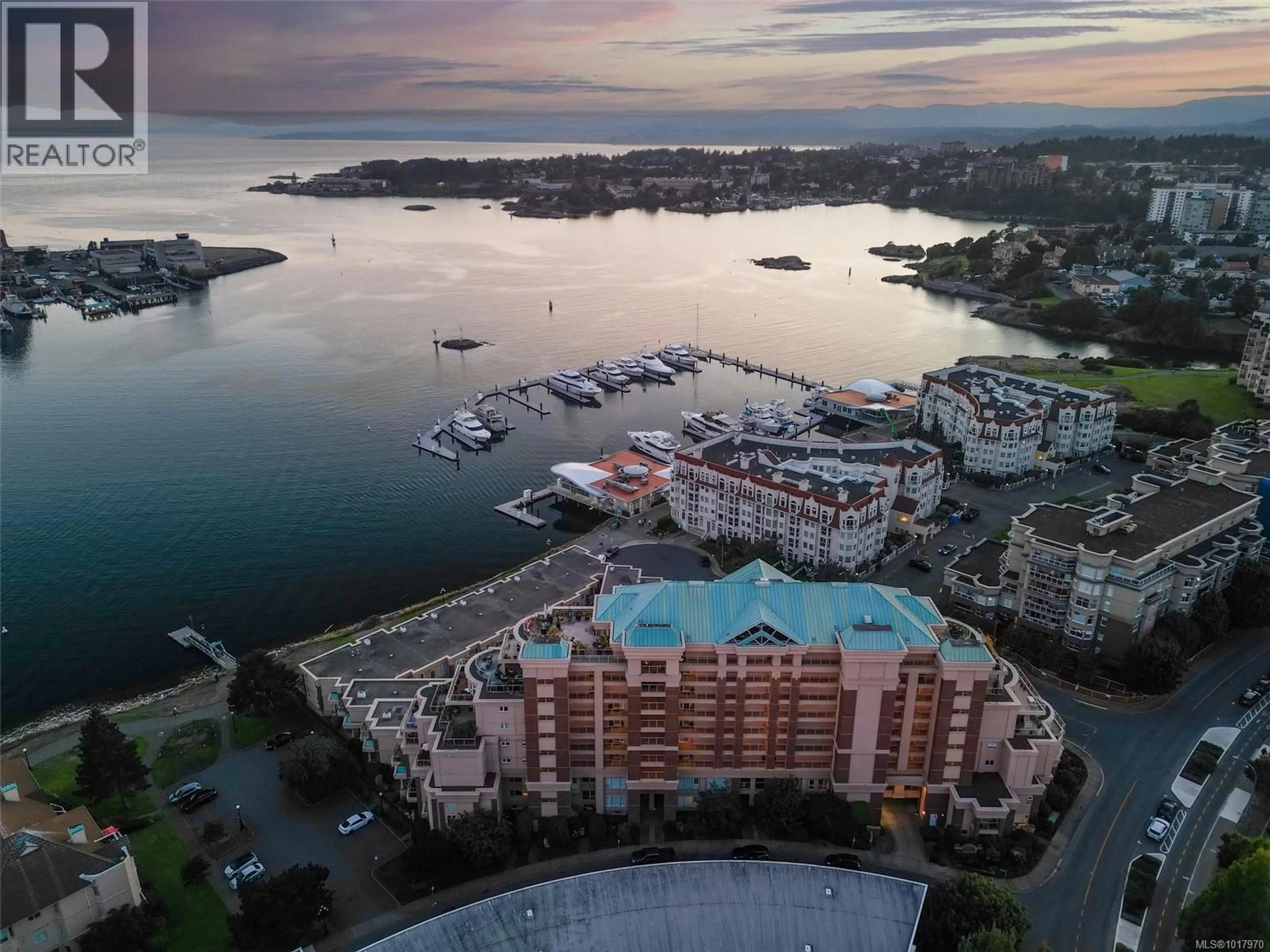 A pic from outside/outdoor area/front of a property/back of a property/a pic from drone, water/lake/river/ocean view for 126 - 75 SONGHEES ROAD, Victoria British Columbia V9A7M5