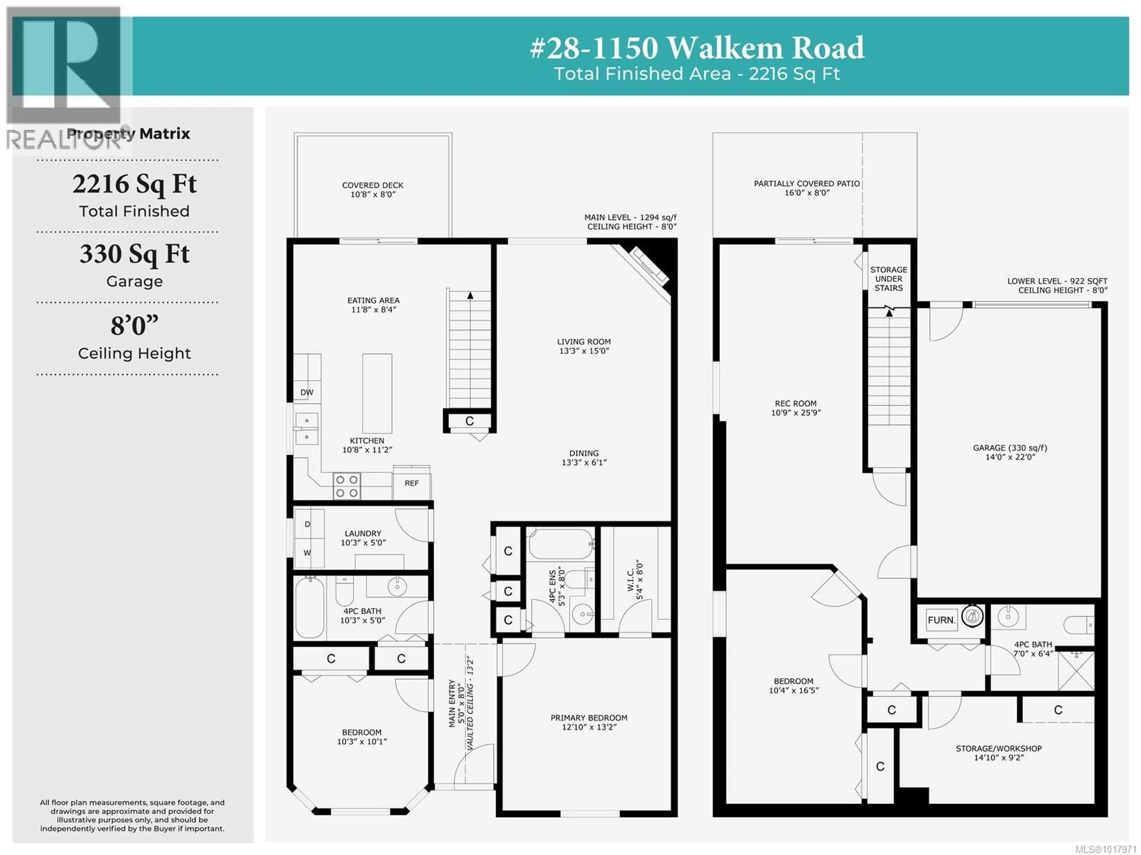 Floor plan for 28 - 1150 WALKEM ROAD, Ladysmith British Columbia V9G1S1
