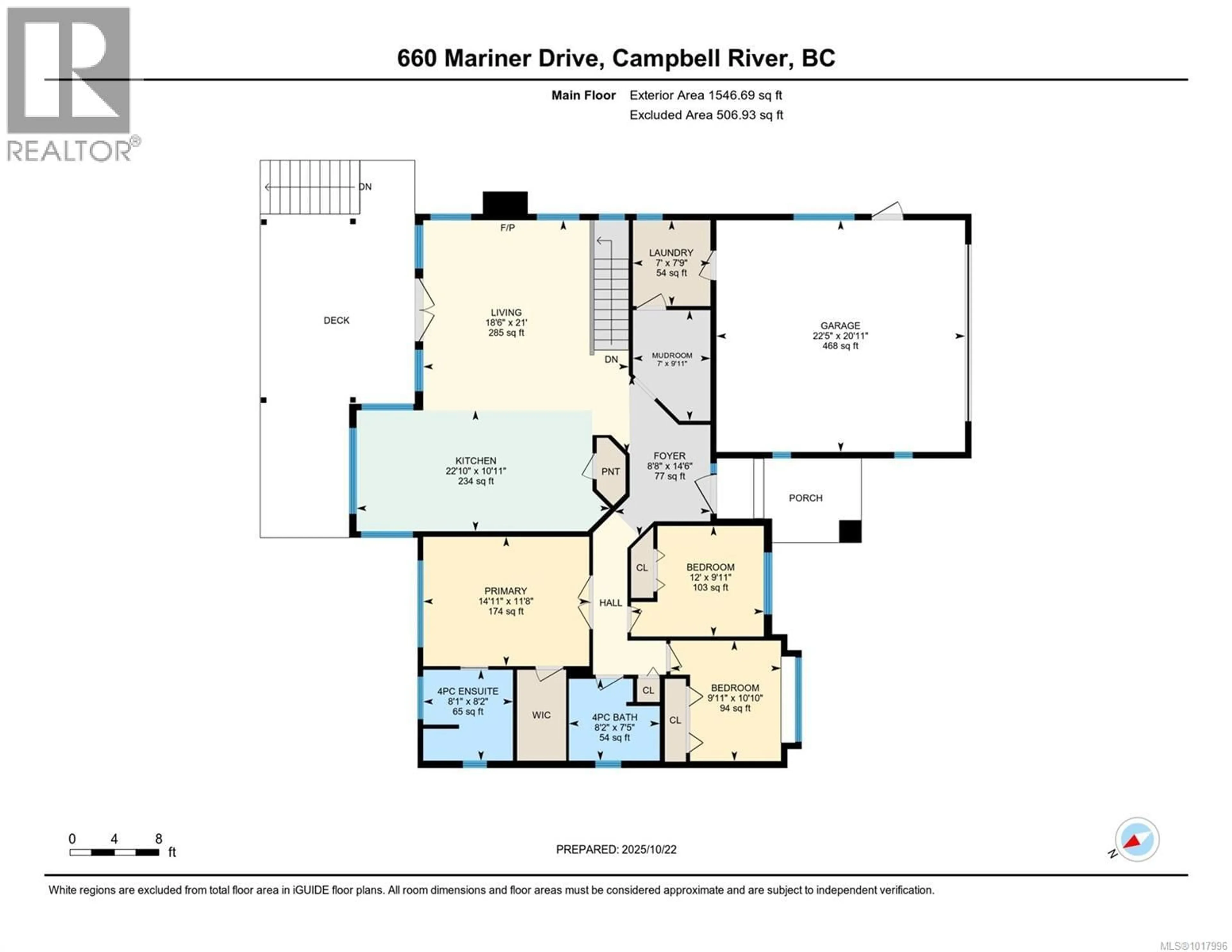 Floor plan for 660 MARINER DRIVE, Campbell River British Columbia V9H1V9