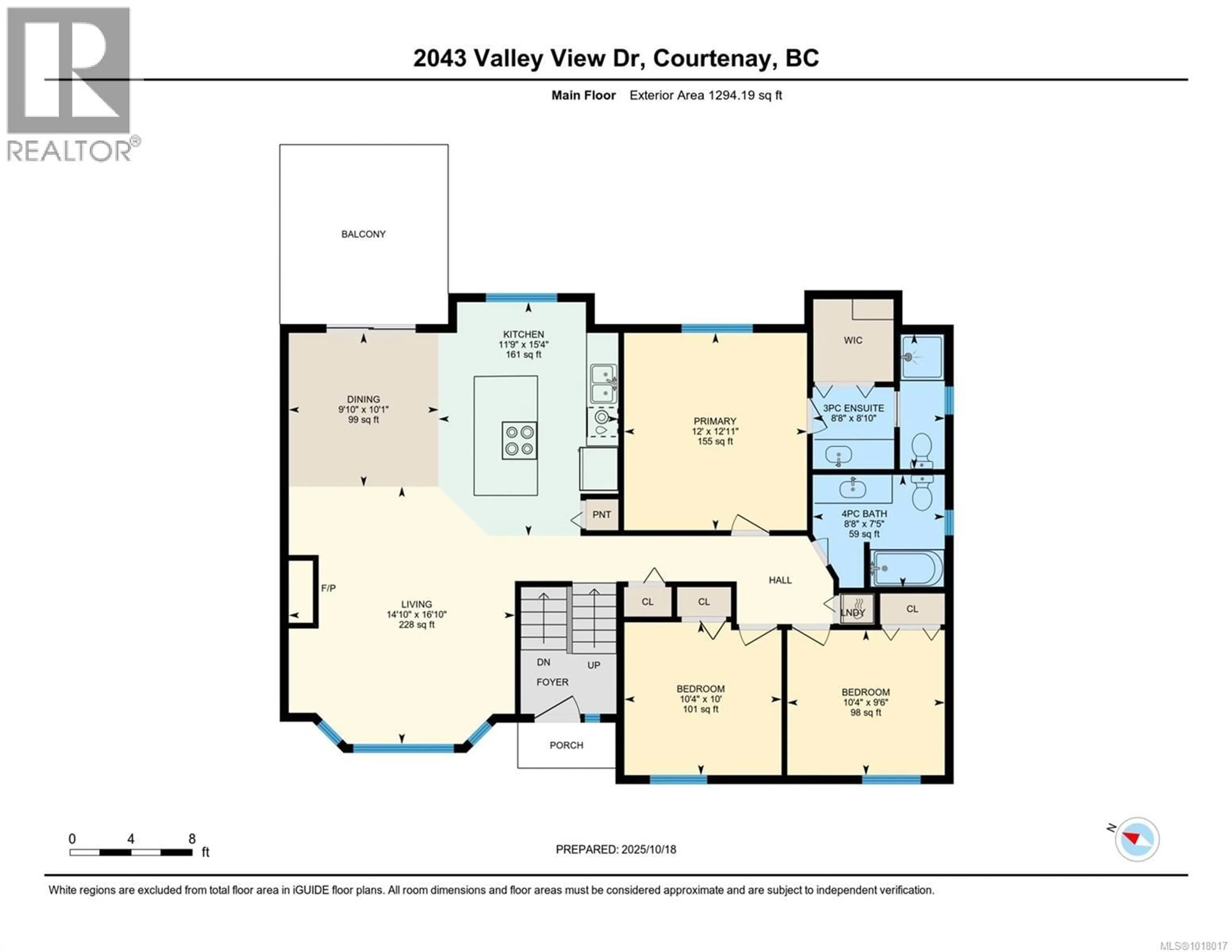 Floor plan for 2043 VALLEY VIEW DRIVE, Courtenay British Columbia V9N8M4