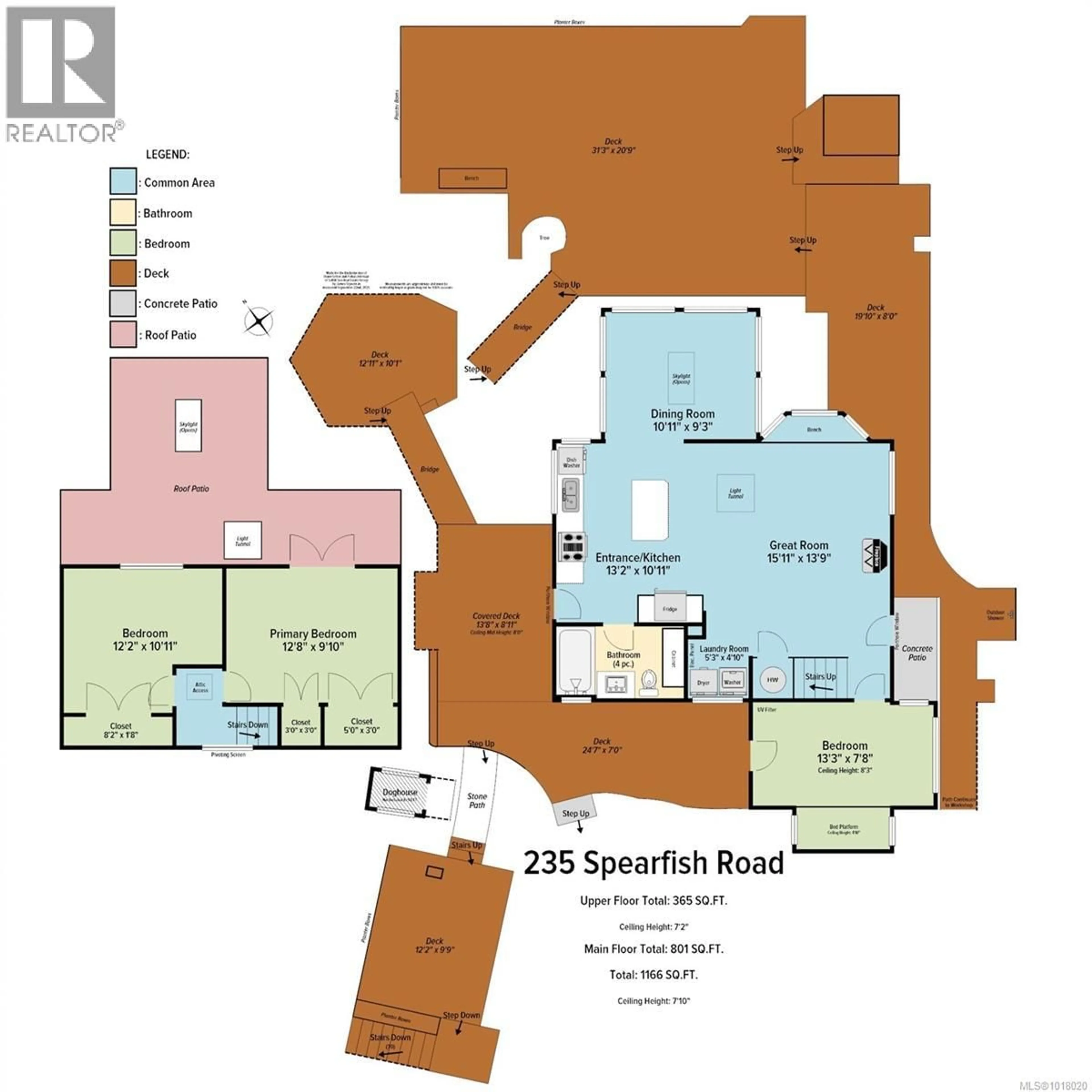 Floor plan for 235 SPEARFISH ROAD, Qualicum Beach British Columbia V9K2A6