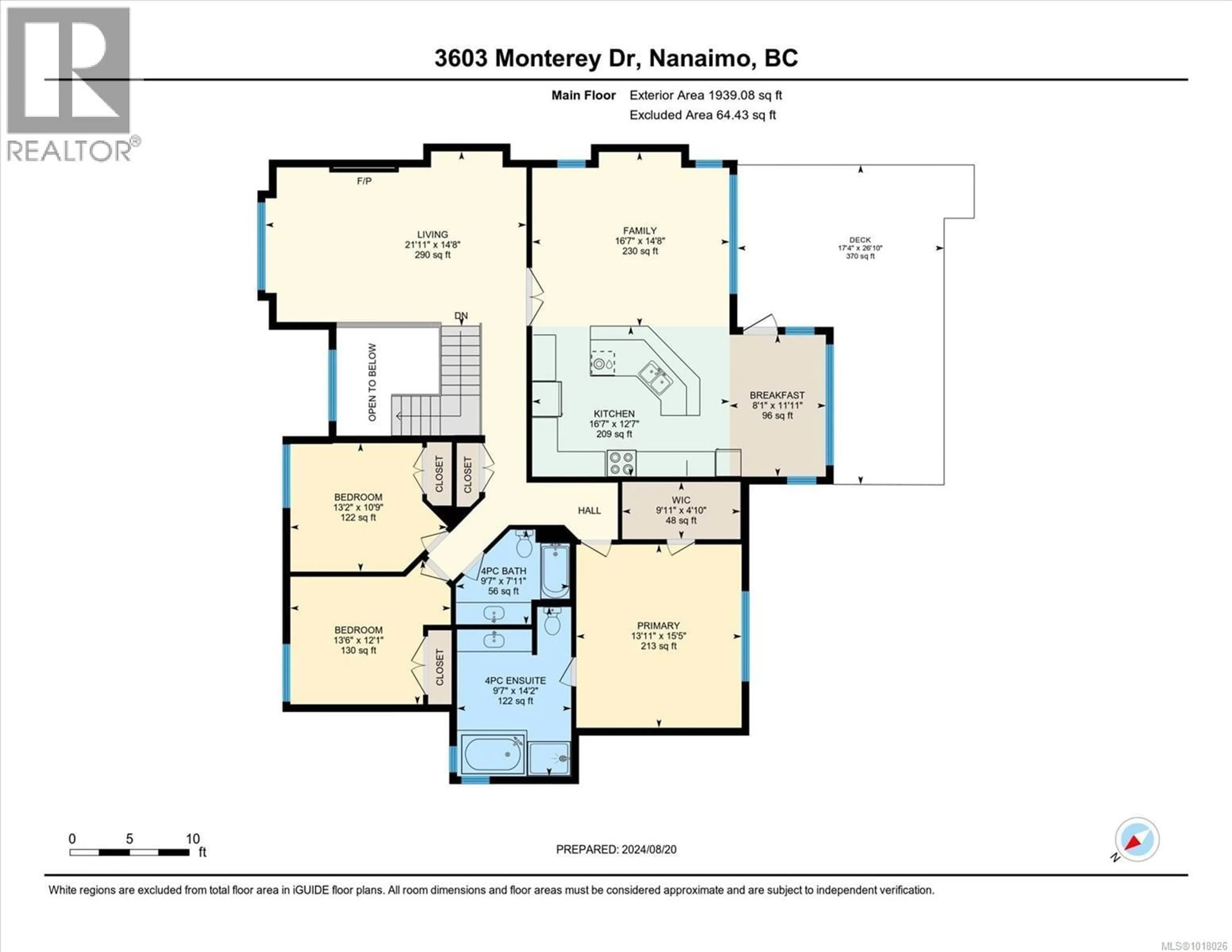 Floor plan for 3603 MONTEREY DRIVE, Nanaimo British Columbia V9T6R9