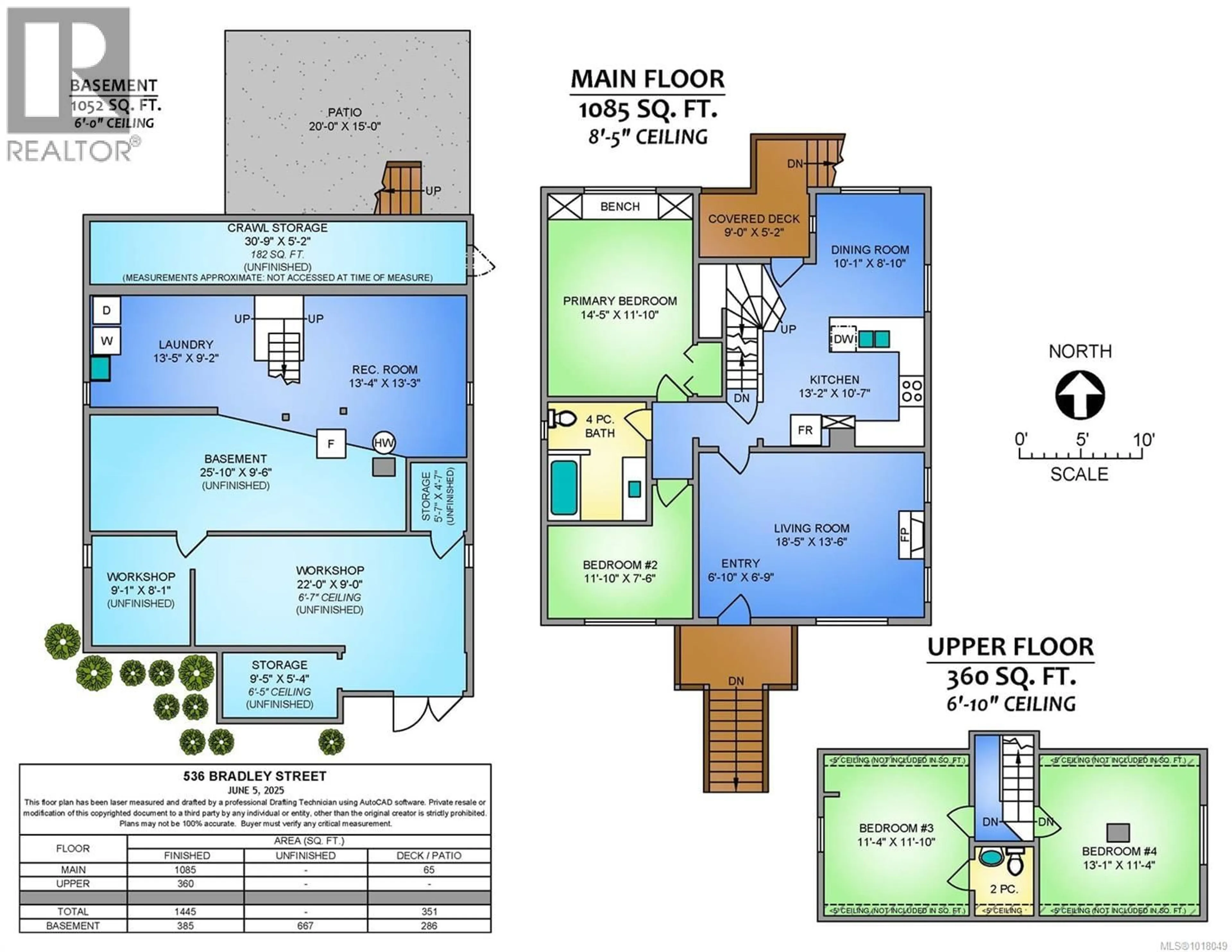 Floor plan for 536 BRADLEY STREET, Nanaimo British Columbia V9S1C1