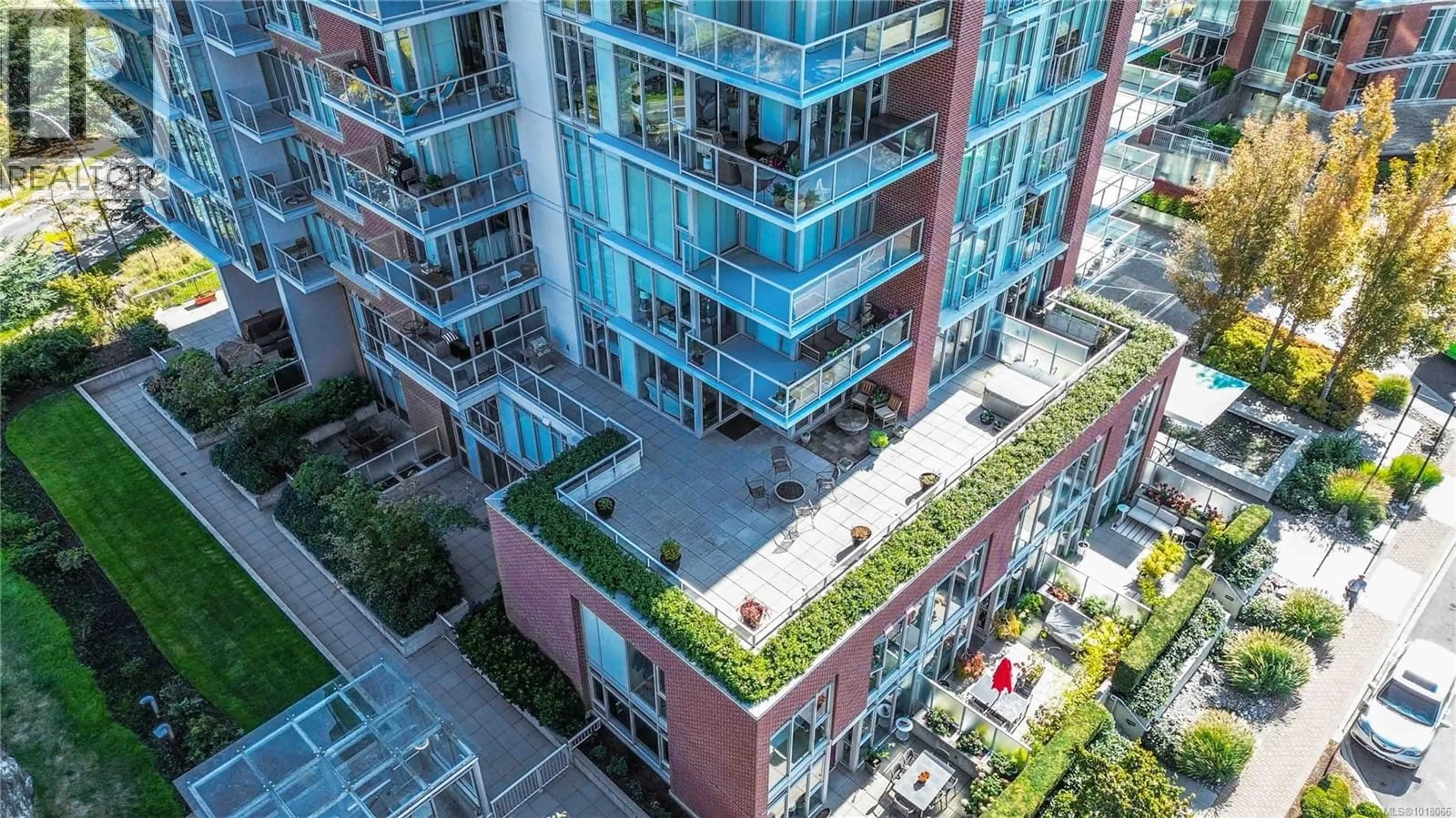 A pic from outside/outdoor area/front of a property/back of a property/a pic from drone, city buildings view from balcony for 303 - 83 SAGHALIE ROAD, Victoria British Columbia V9A0E7