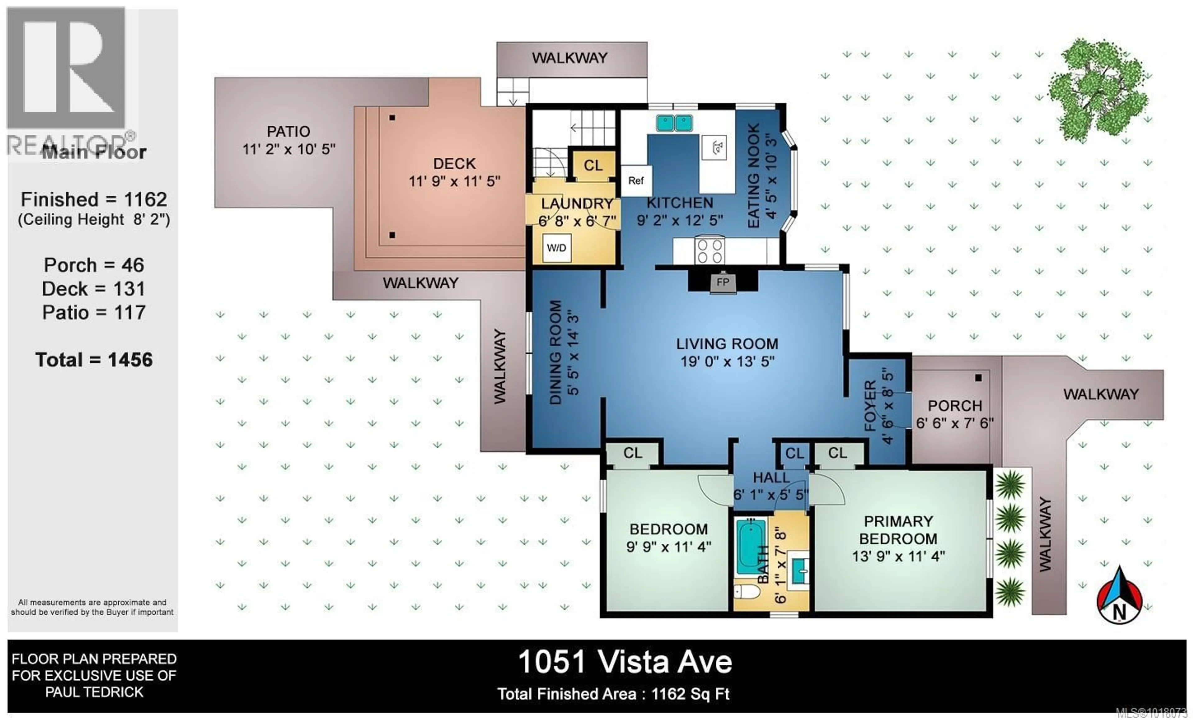 Floor plan for 1051 VISTA AVENUE, Duncan British Columbia V9L2C7