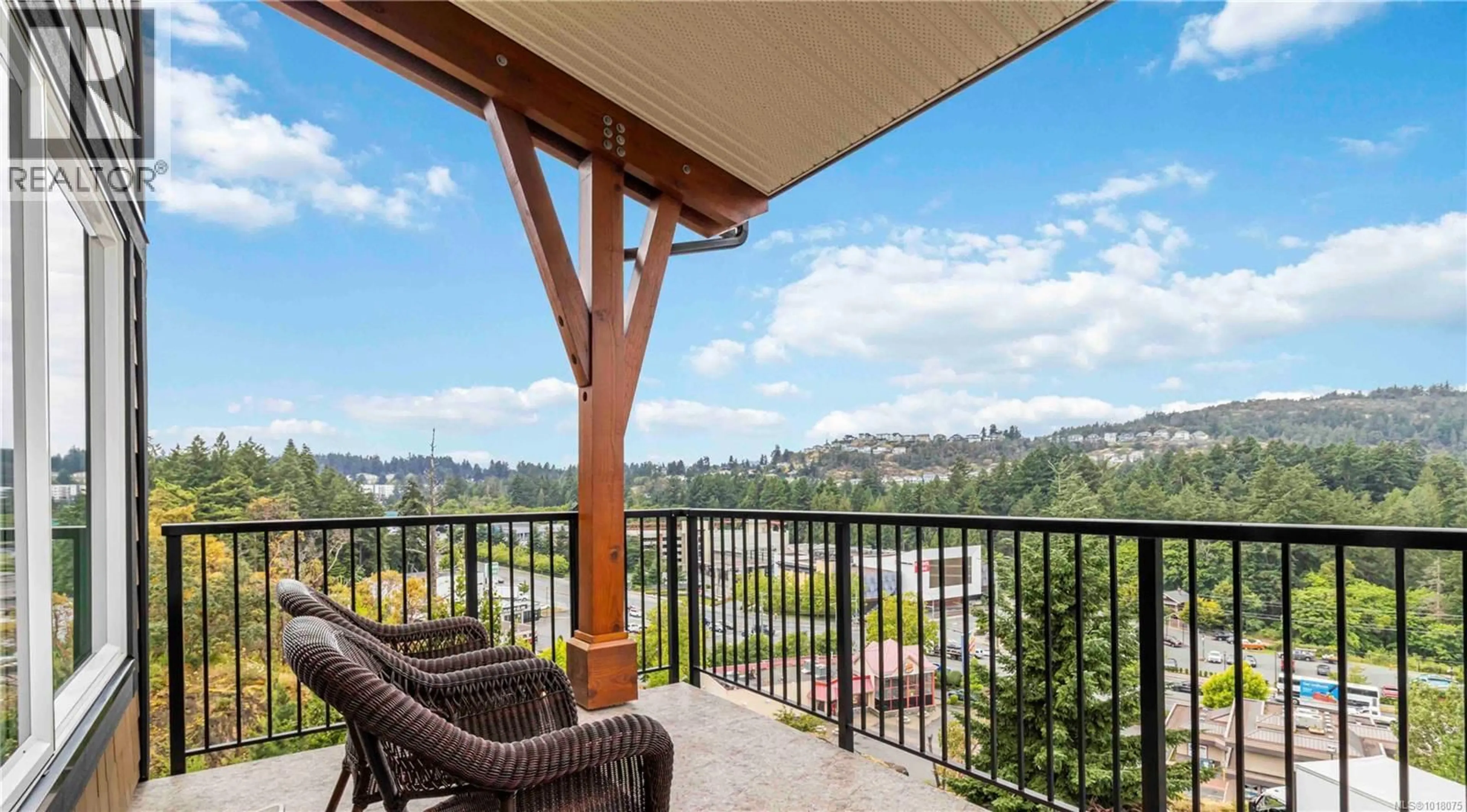 Patio, water/lake/river/ocean view for 404 - 286 WILFERT ROAD, View Royal British Columbia V9C0H6