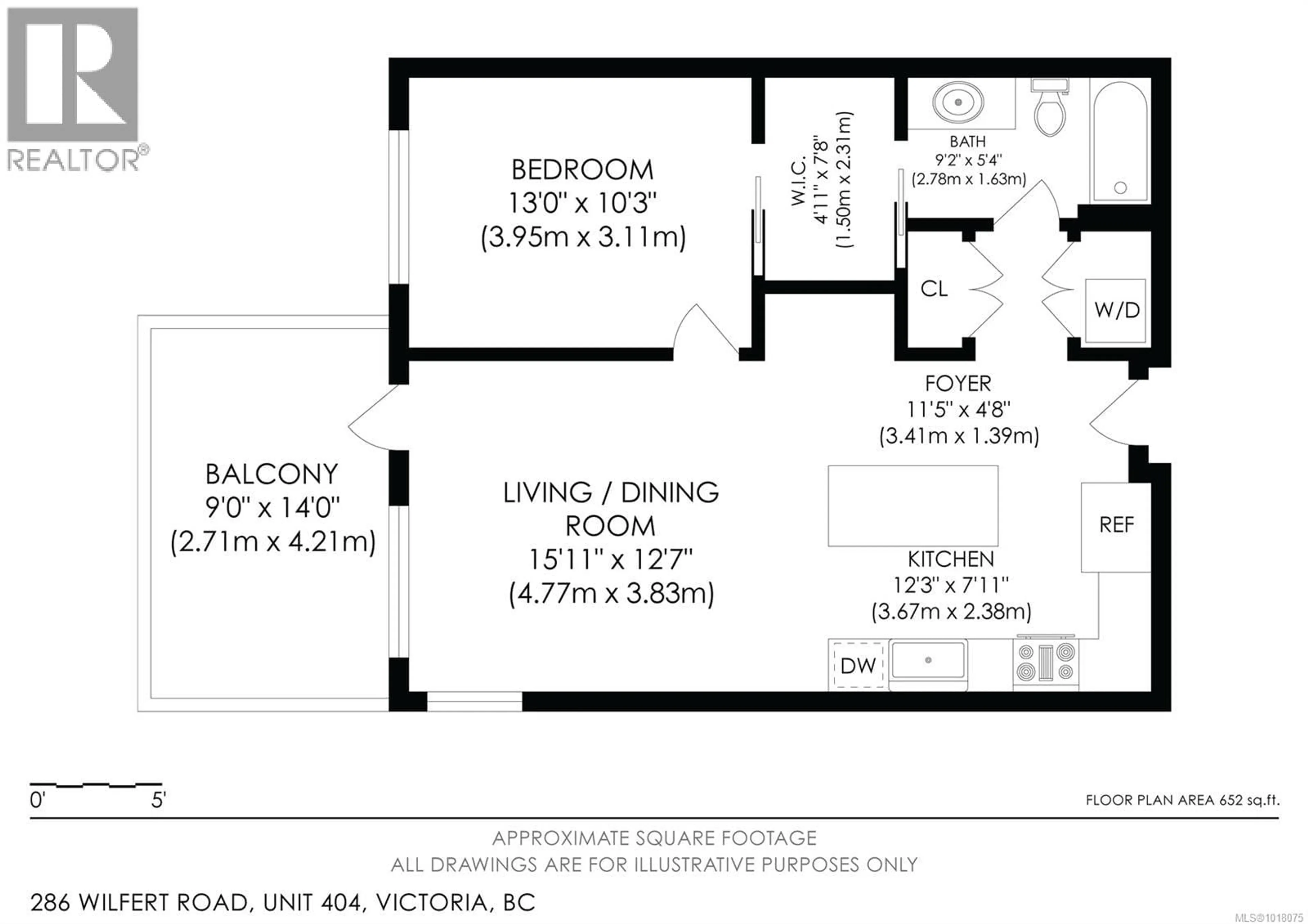 Floor plan for 404 - 286 WILFERT ROAD, View Royal British Columbia V9C0H6