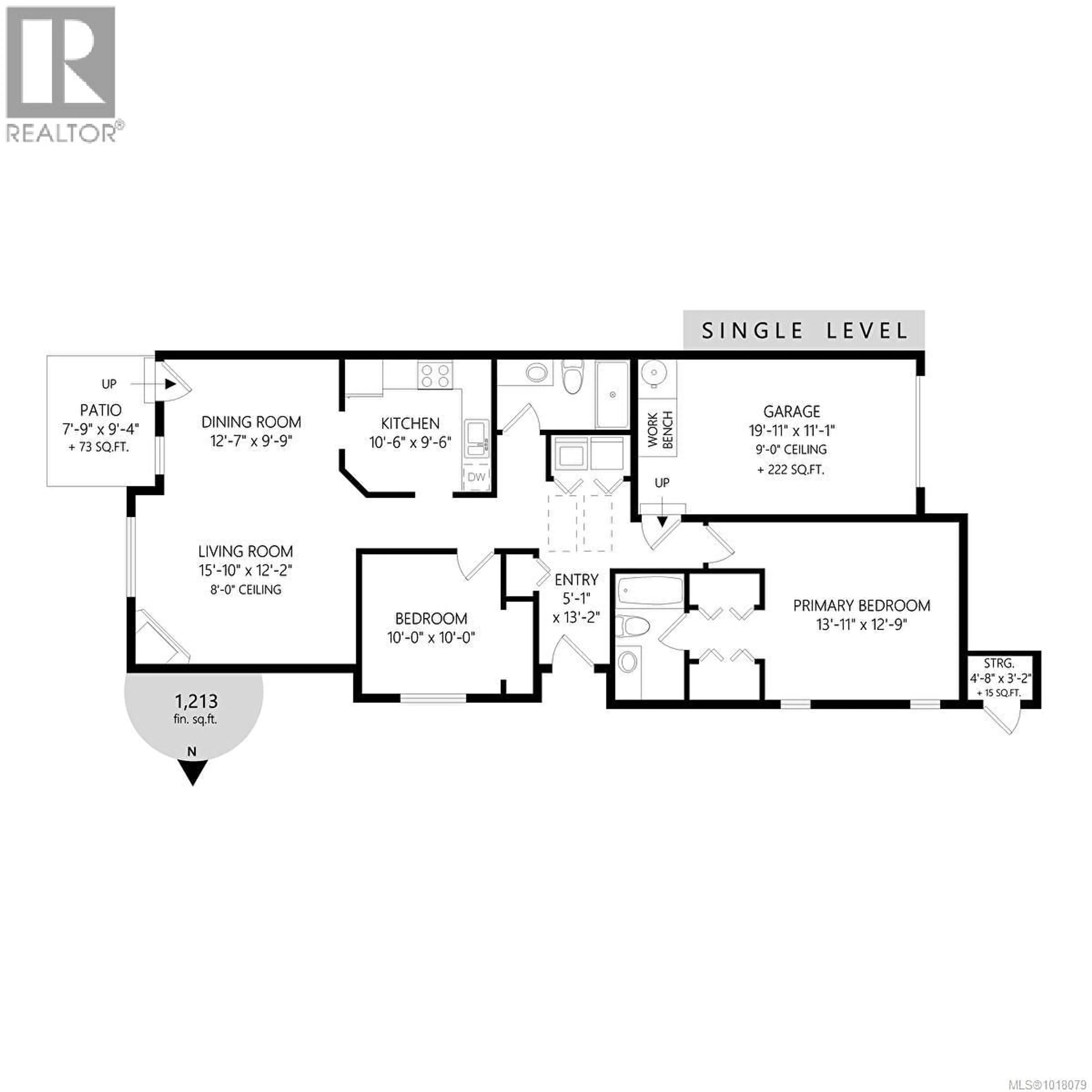Floor plan for D - 10124 RESTHAVEN DRIVE, Sidney British Columbia V8L3G6