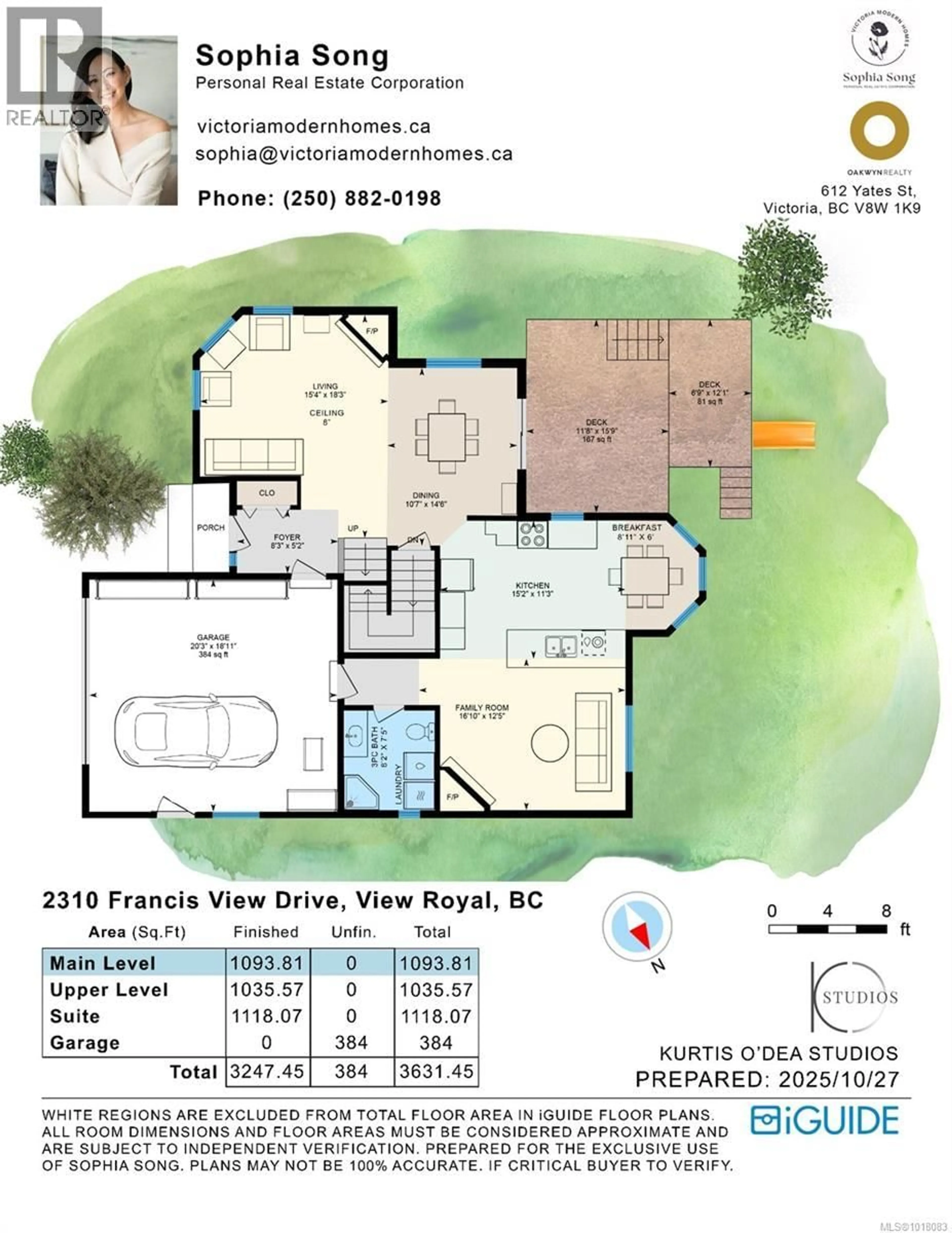 Floor plan for 2310 FRANCIS VIEW DRIVE, View Royal British Columbia V9B6C8