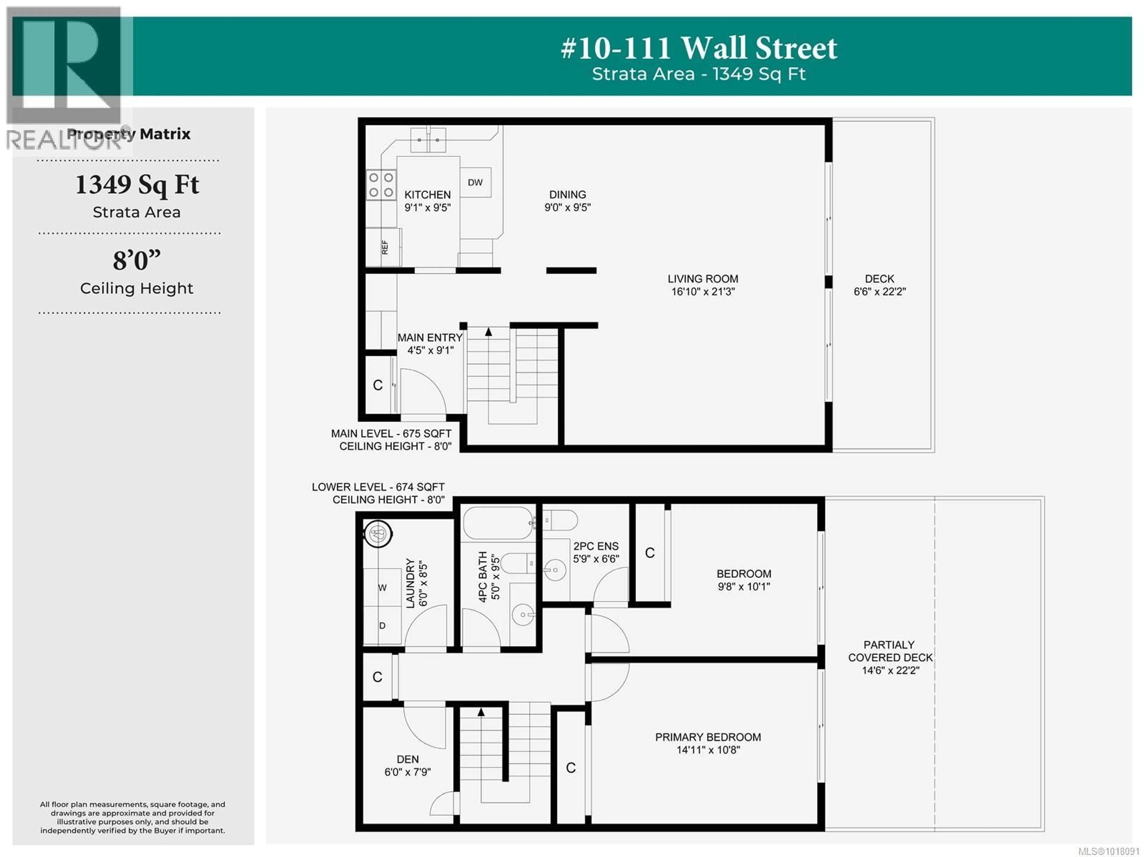 Floor plan for 10 - 111 WALL STREET, Nanaimo British Columbia V9S5H9