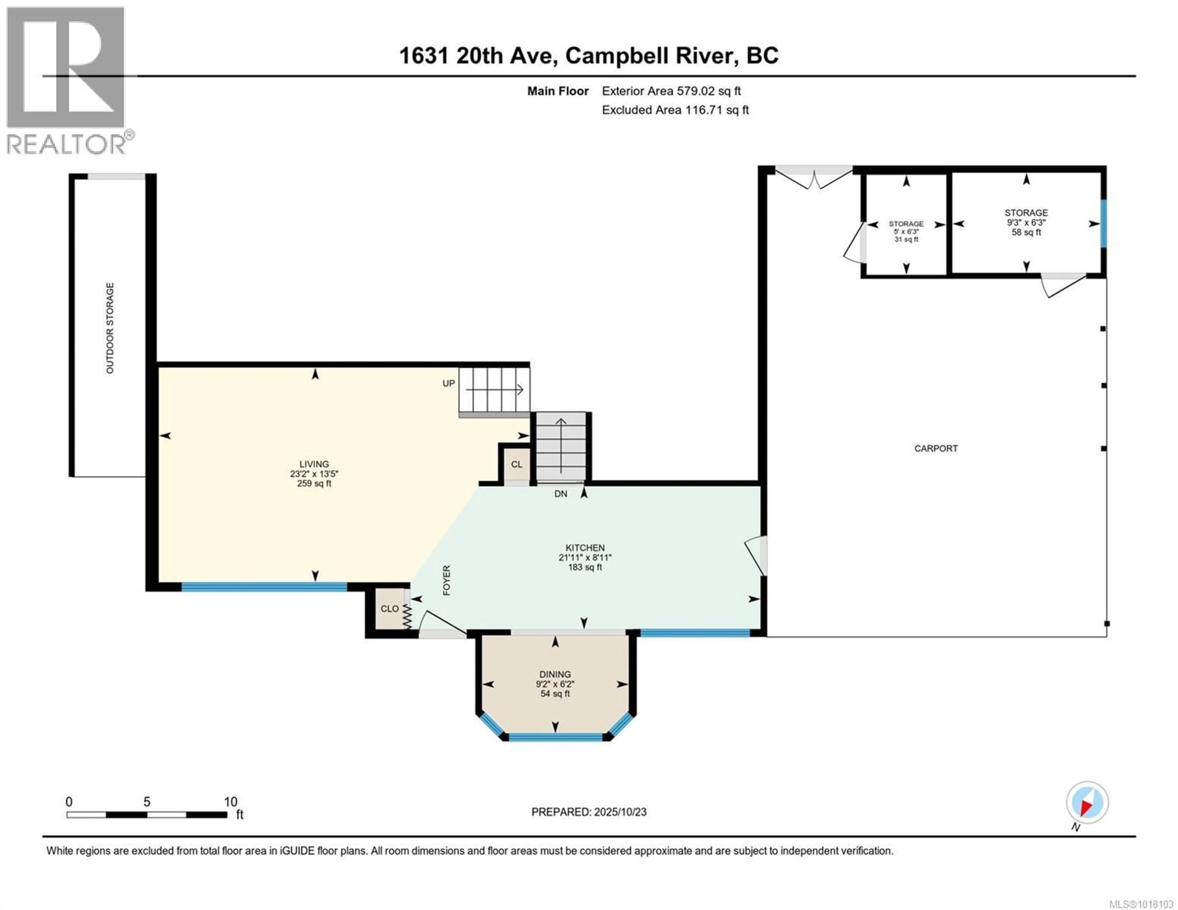 Floor plan for 1631 20TH AVENUE, Campbell River British Columbia V9W4N1