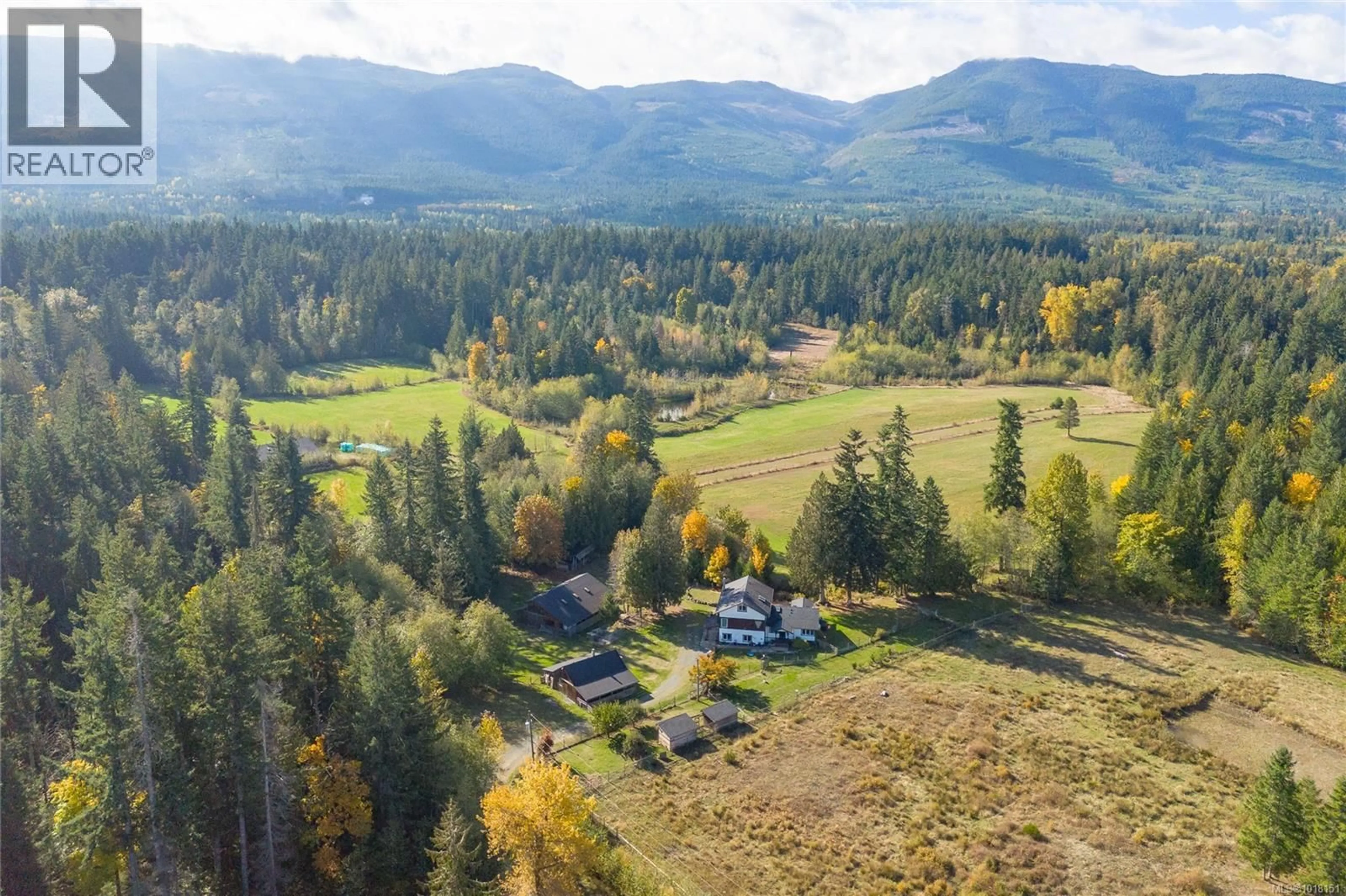 A pic from outside/outdoor area/front of a property/back of a property/a pic from drone, mountain view for 1445 MCLEAN ROAD, Errington British Columbia V0R1V0