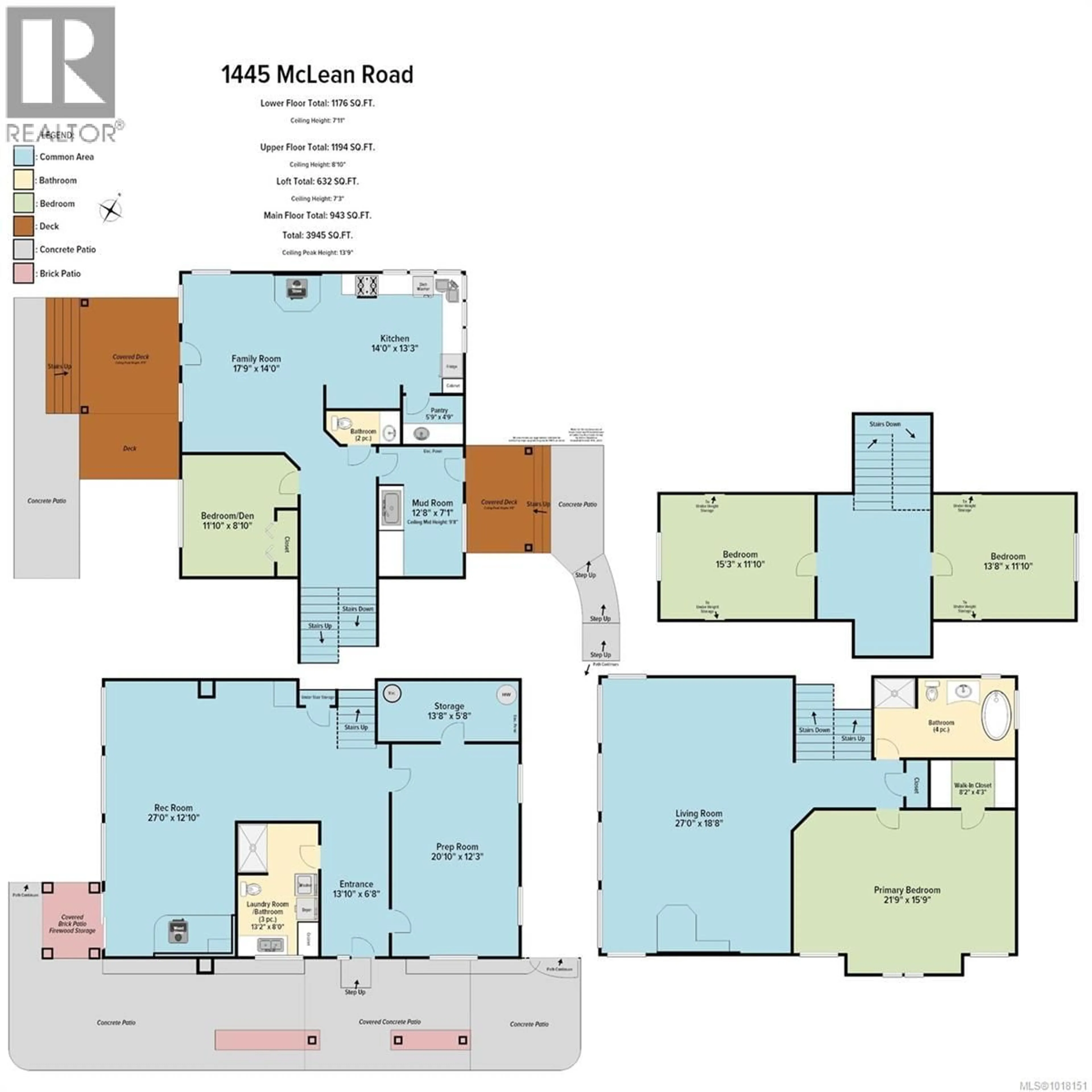 Floor plan for 1445 MCLEAN ROAD, Errington British Columbia V0R1V0
