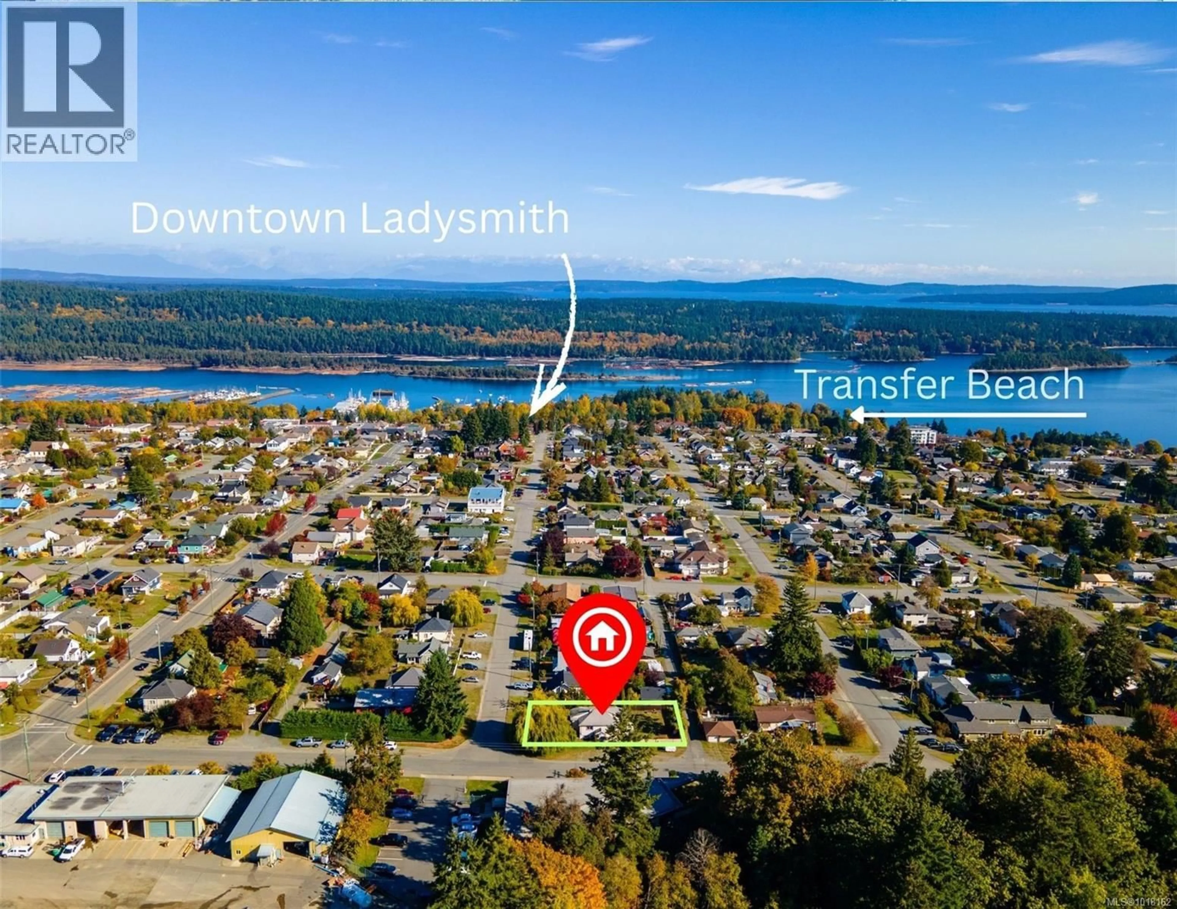 A pic from outside/outdoor area/front of a property/back of a property/a pic from drone, water/lake/river/ocean view for 533 BADEN POWELL STREET, Ladysmith British Columbia V9G1T4
