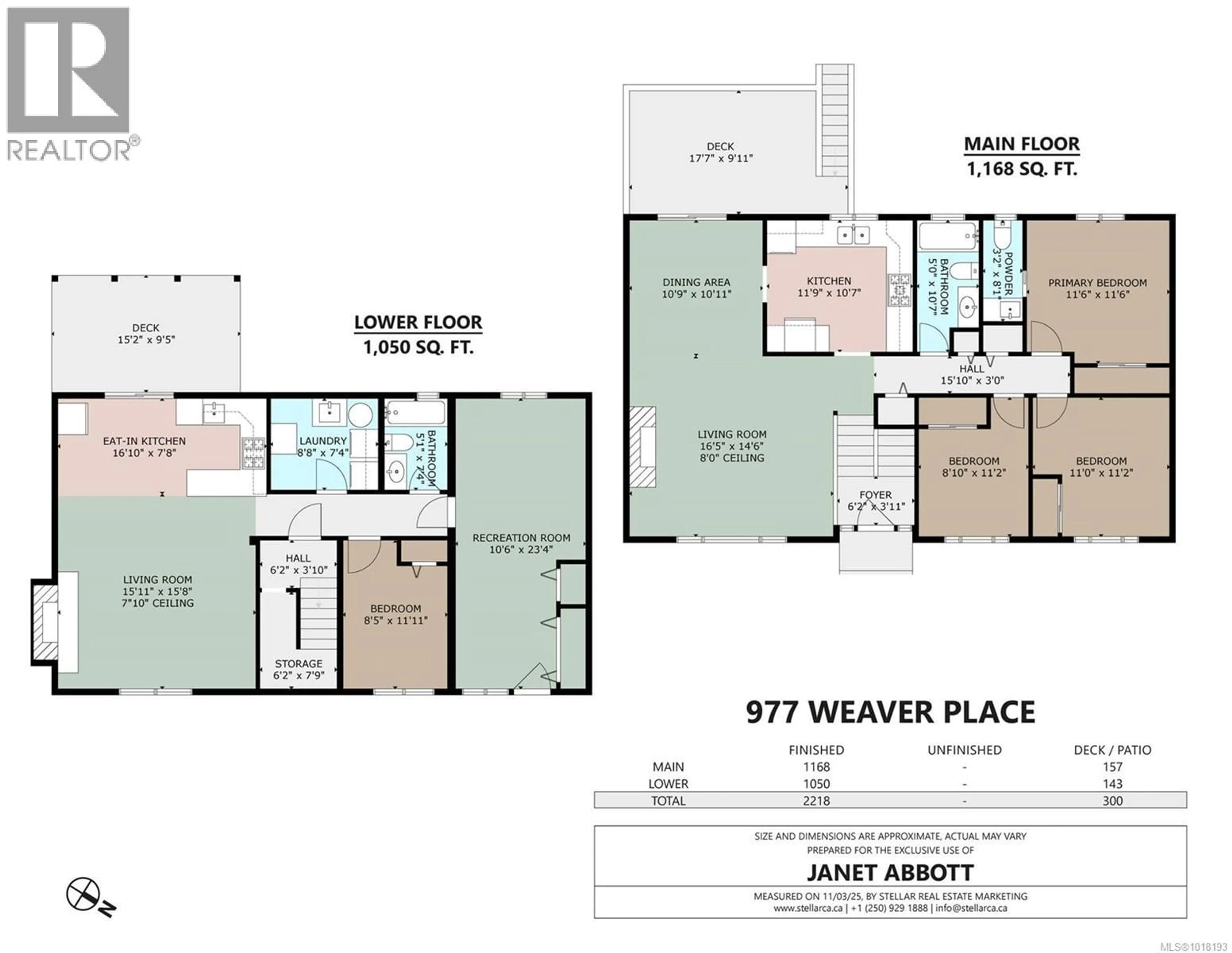 Floor plan for 977 WEAVER PLACE, Langford British Columbia V9C3C2