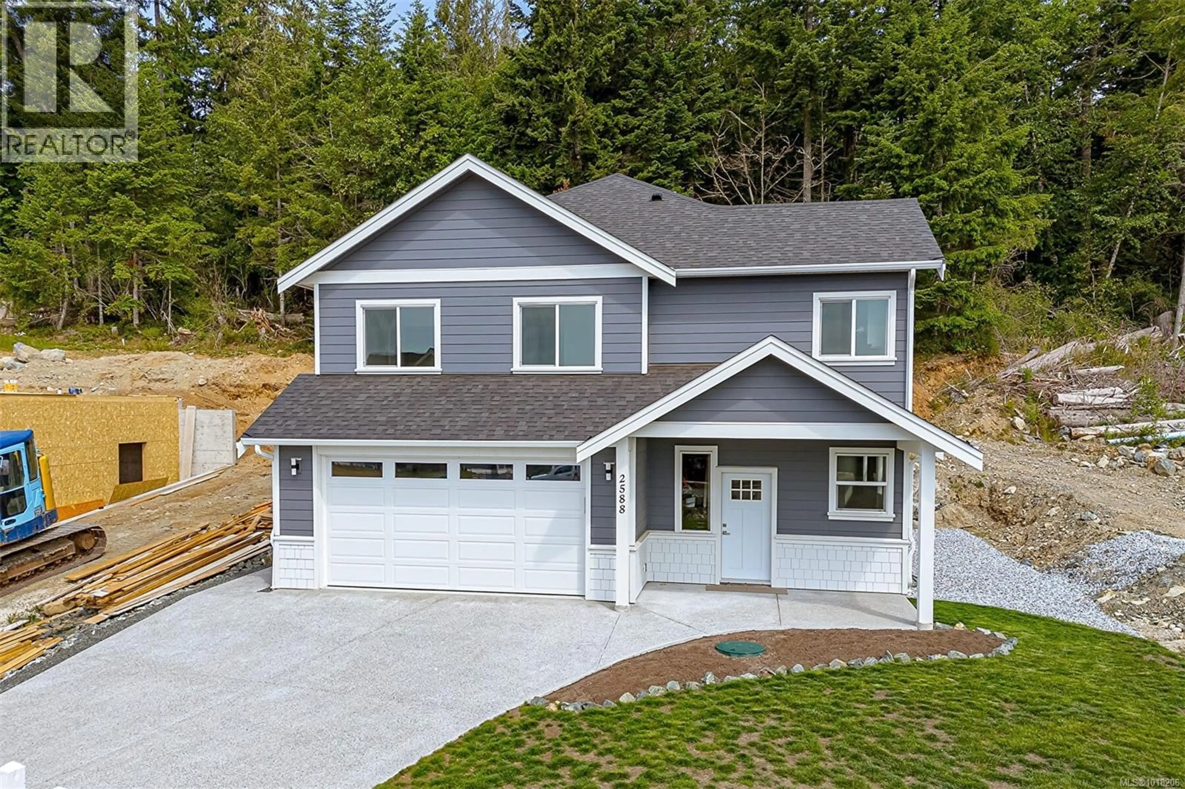 Home with vinyl exterior material, street for 2588 NICKSON WAY, Sooke British Columbia V9Z1P8