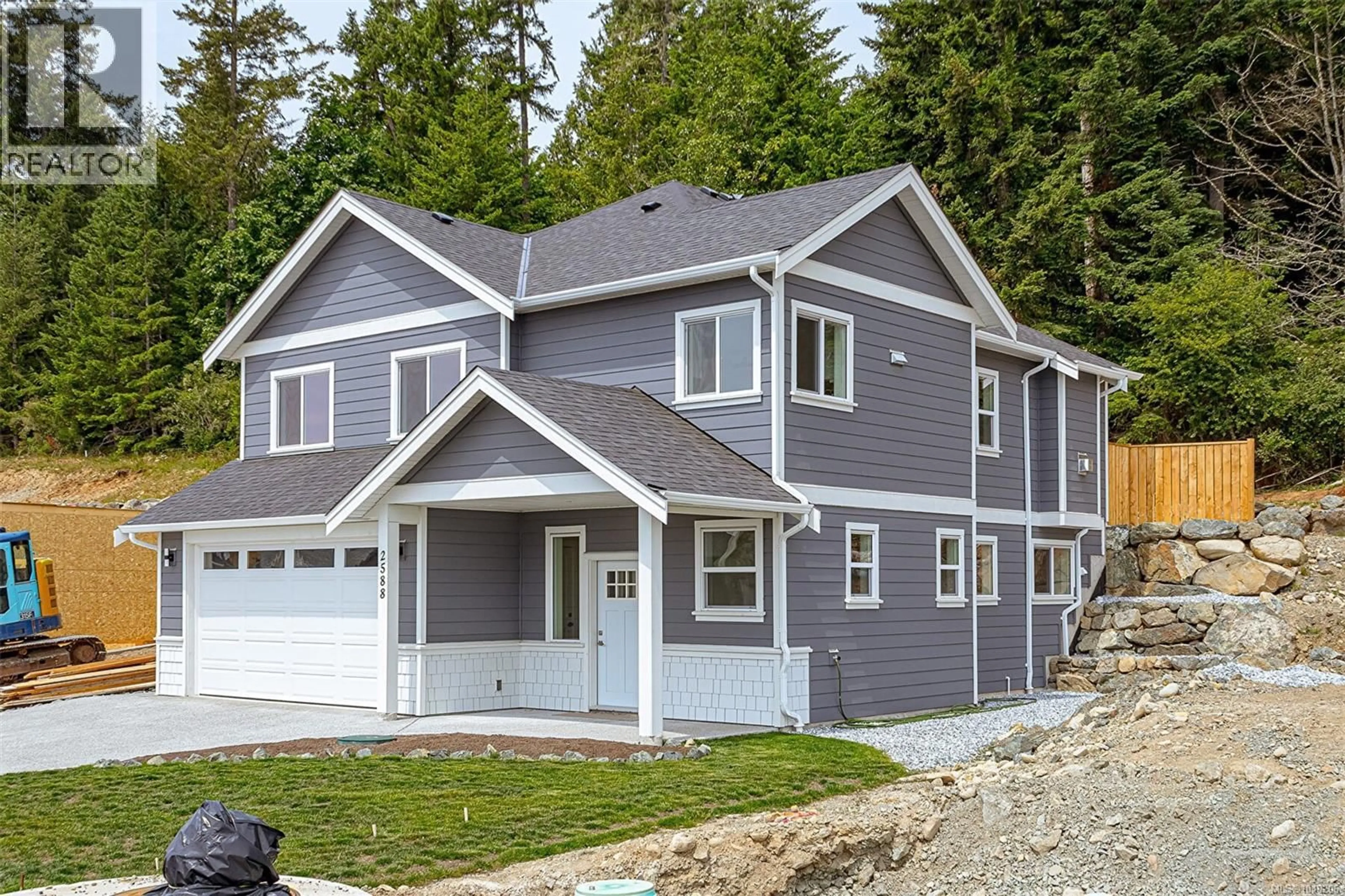 Home with vinyl exterior material, street for 2588 NICKSON WAY, Sooke British Columbia V9Z1P8