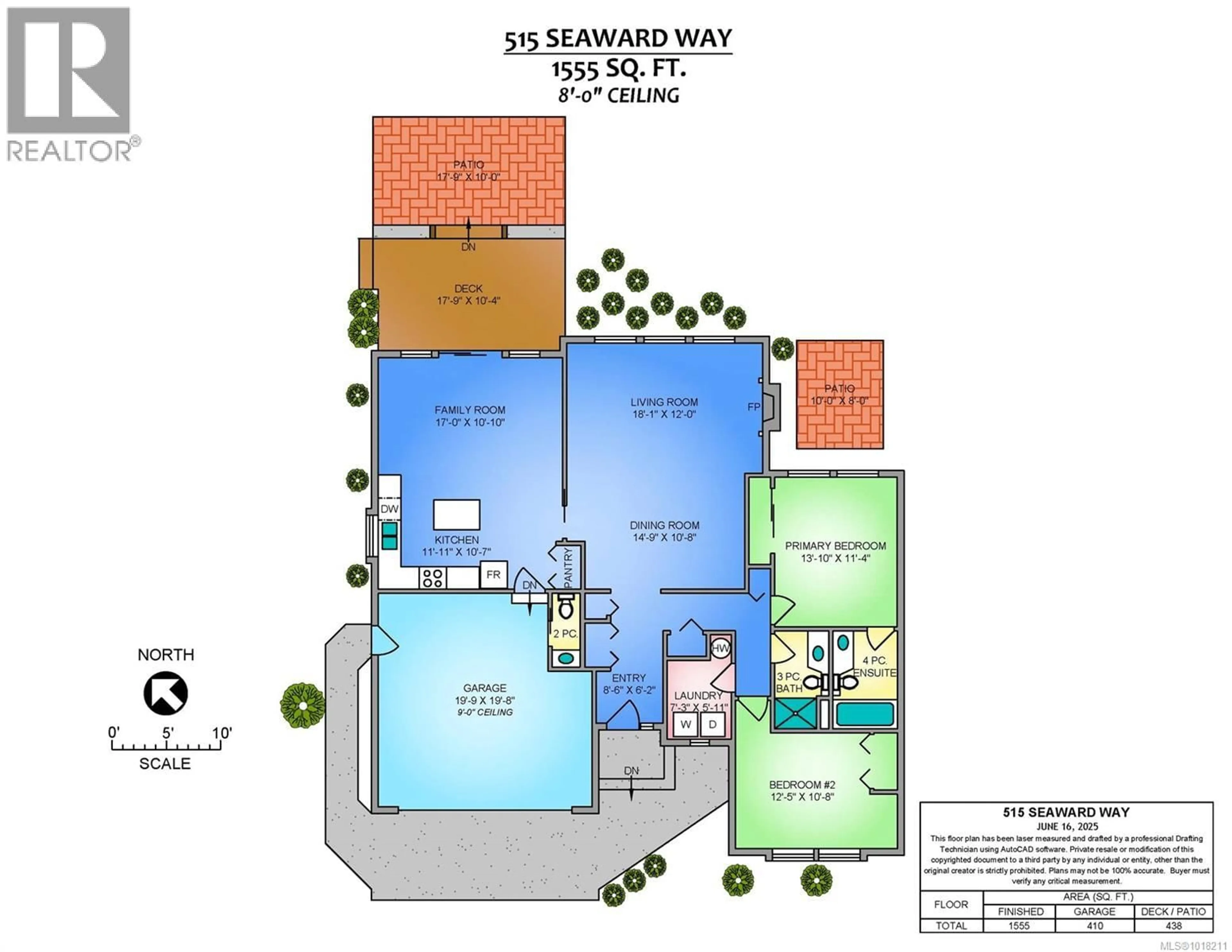 Floor plan for 515 SEAWARD WAY, Qualicum Beach British Columbia V9K1T8