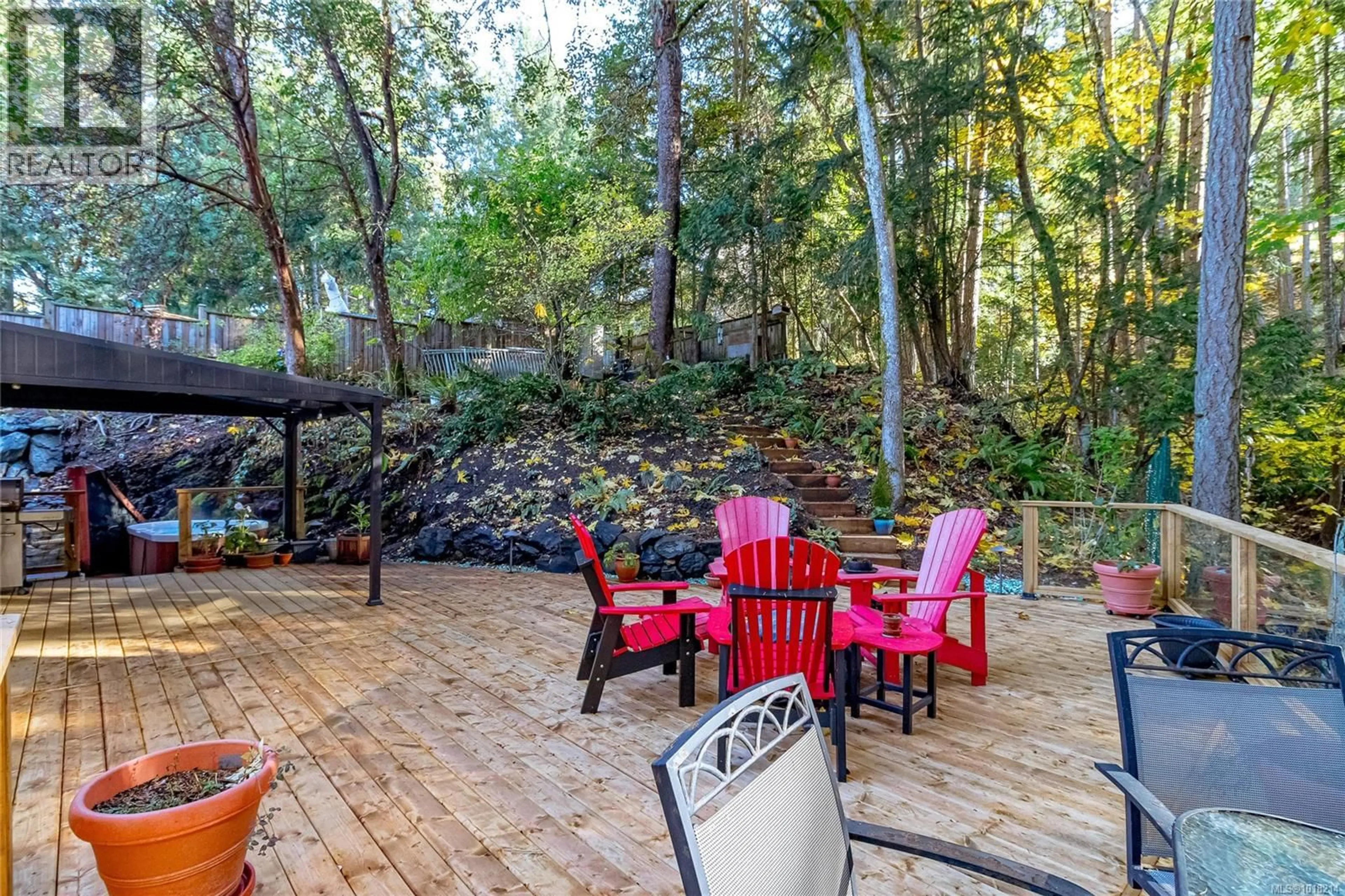 Patio, forest/trees view for 1364 KINGSVIEW ROAD, Duncan British Columbia V9L5P1