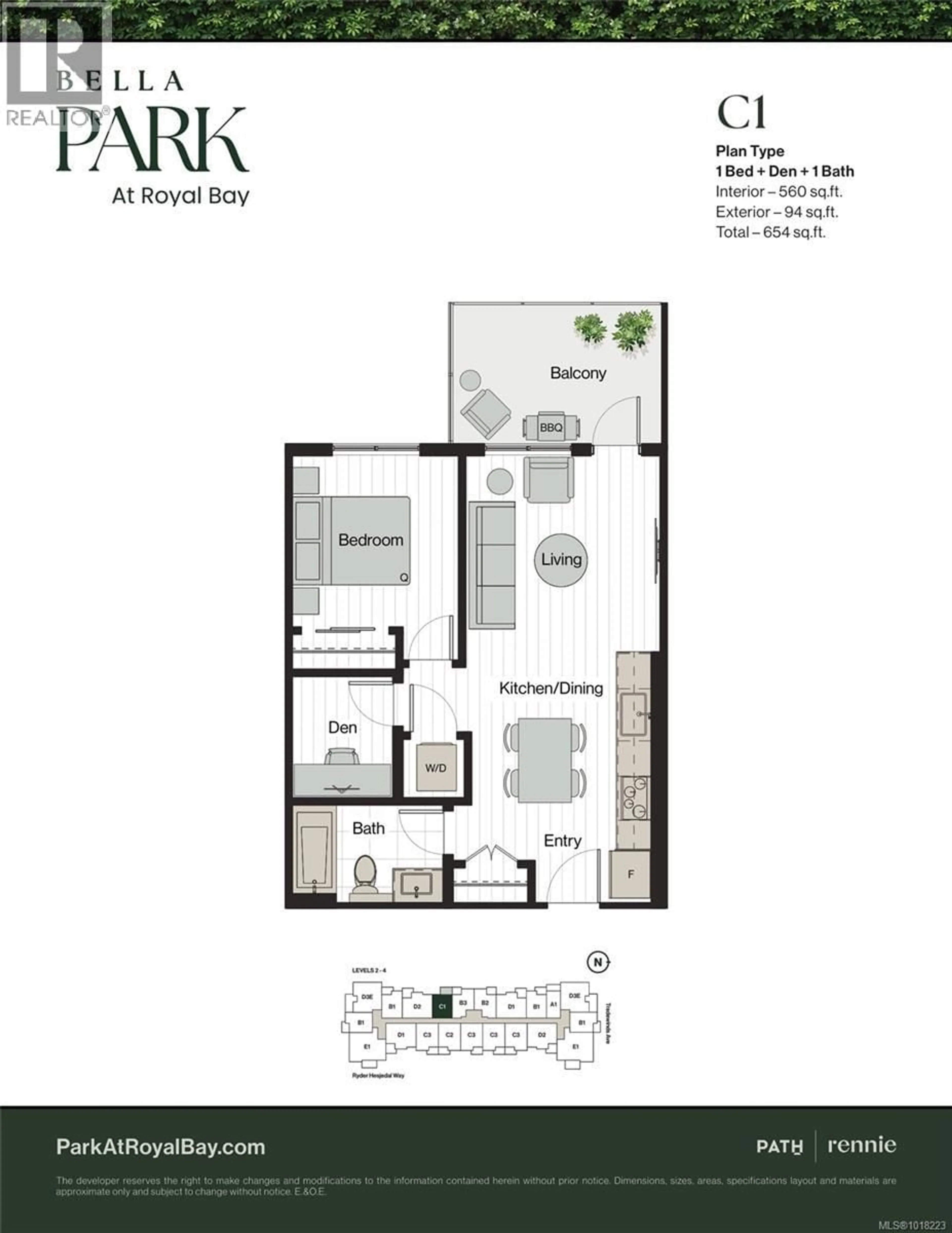 Floor plan for 212 - 3582 RYDER HESJEDAL WAY, Colwood British Columbia V9C0J6