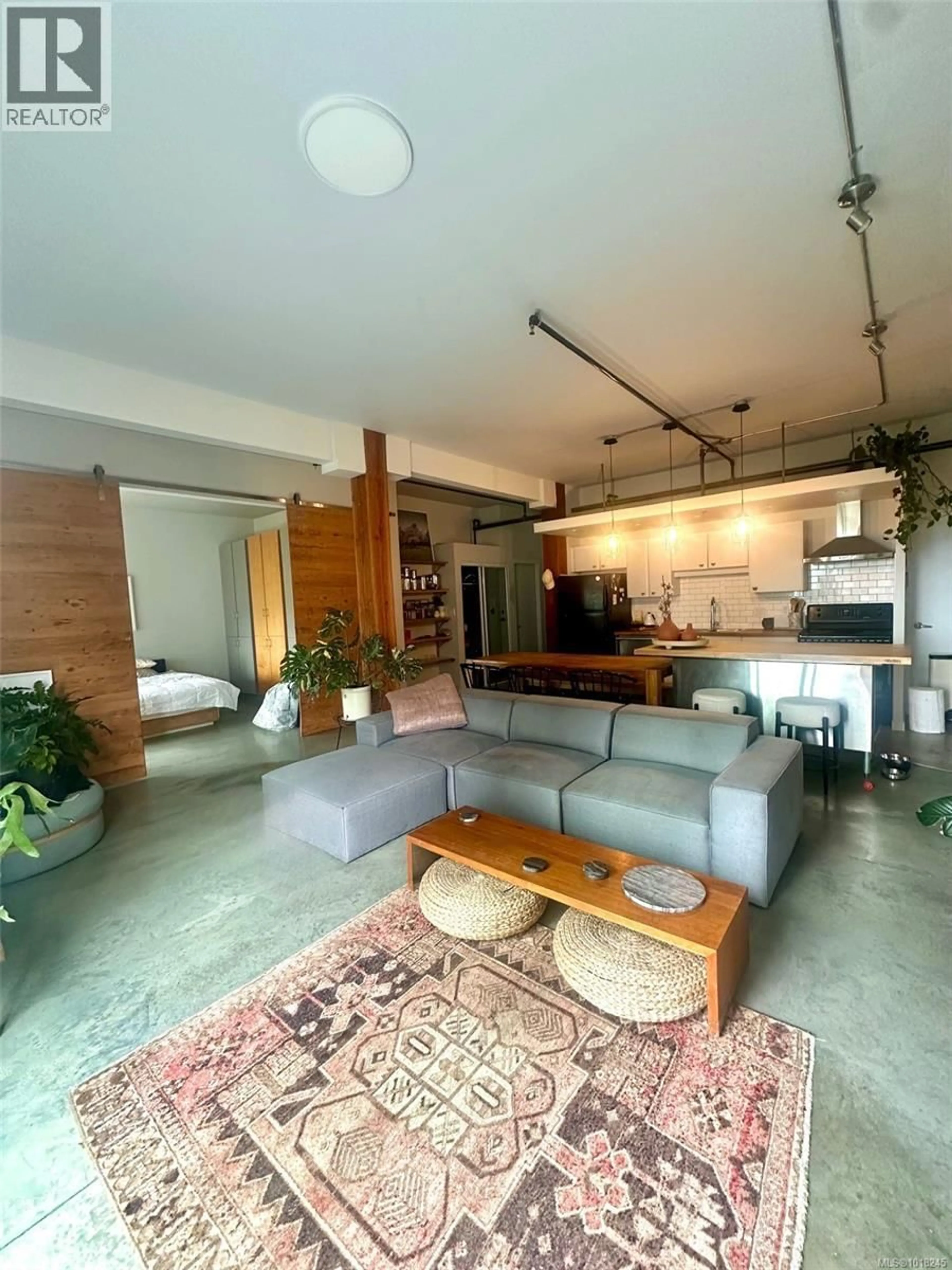 Living room with furniture, cement floor for 309 - 455 SITKUM ROAD, Victoria British Columbia V9A7N9