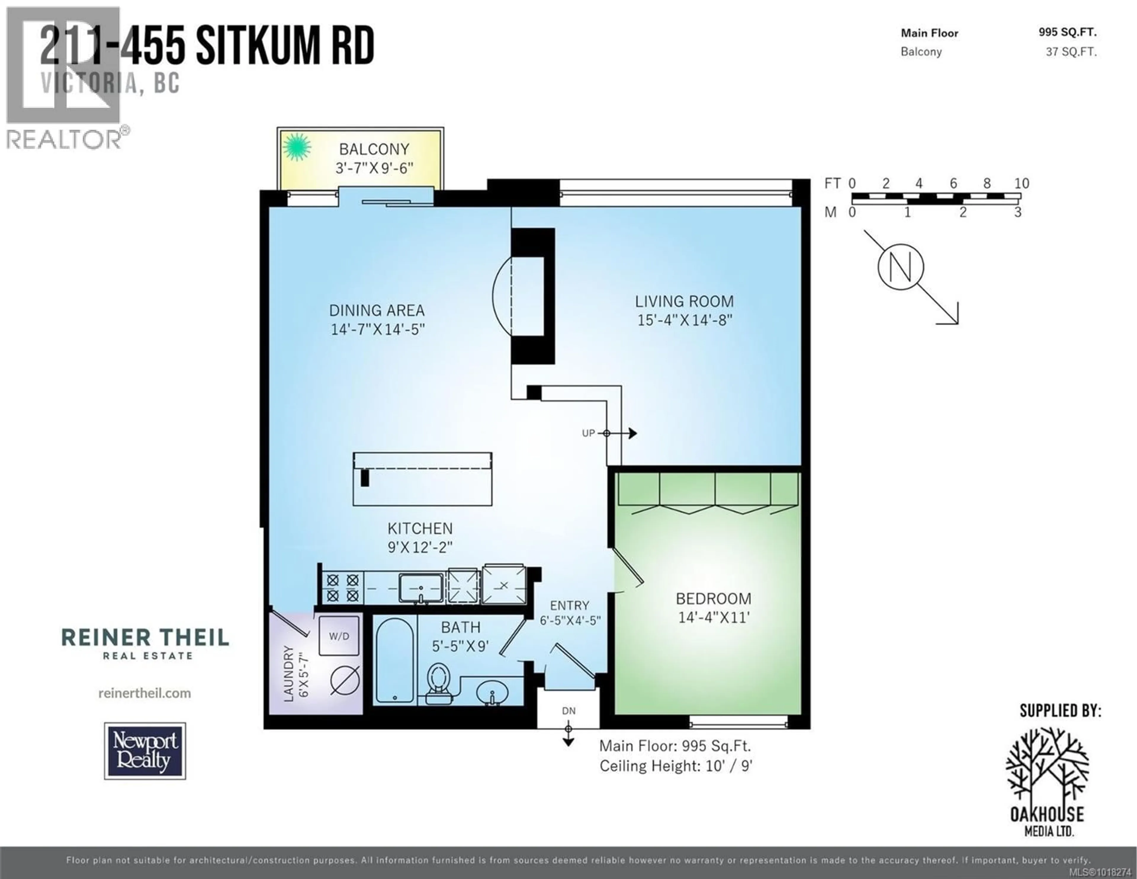Floor plan for 211 - 455 SITKUM ROAD, Victoria British Columbia V9A7N9
