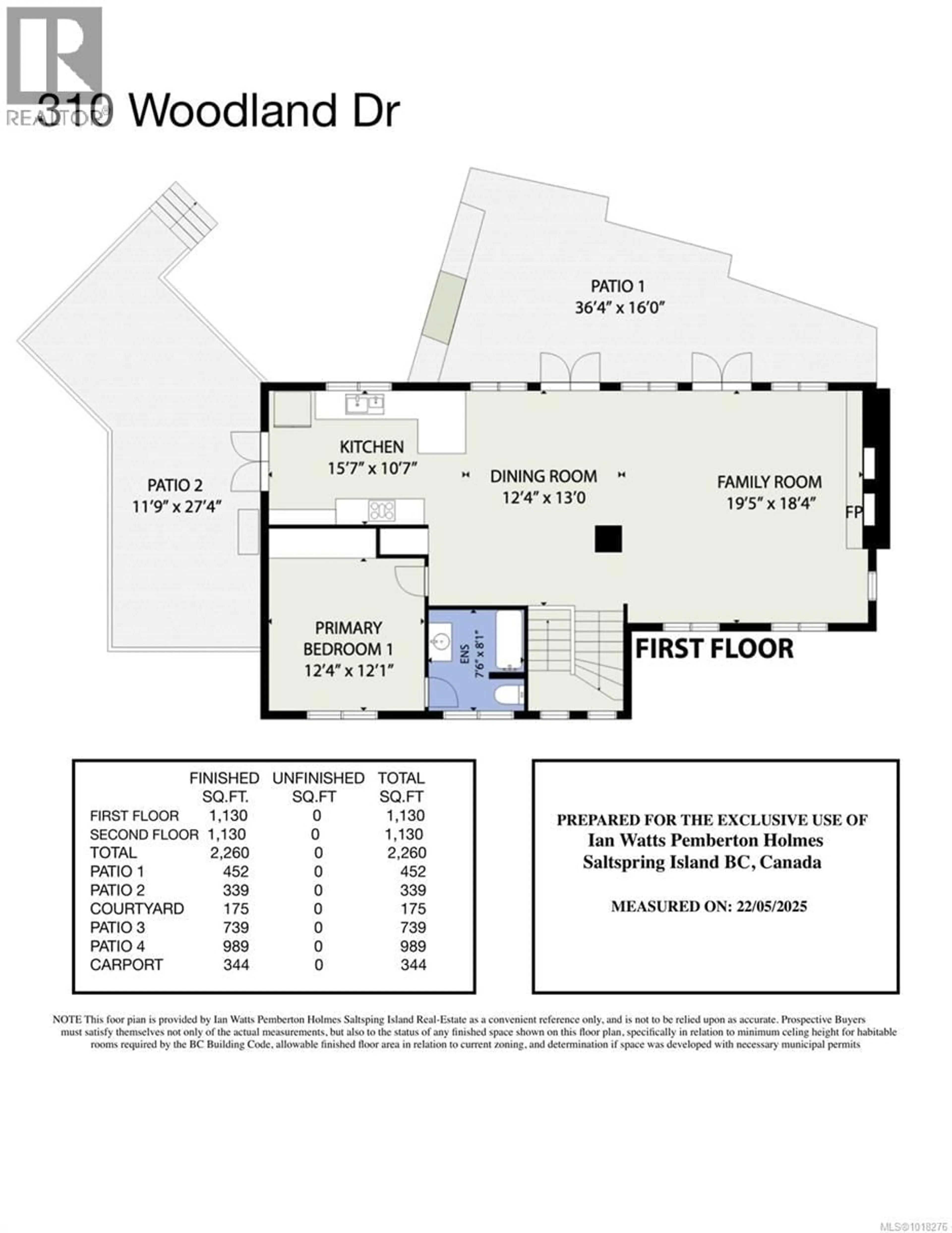 Floor plan for 310 WOODLAND DRIVE, Salt Spring British Columbia V8K1J6