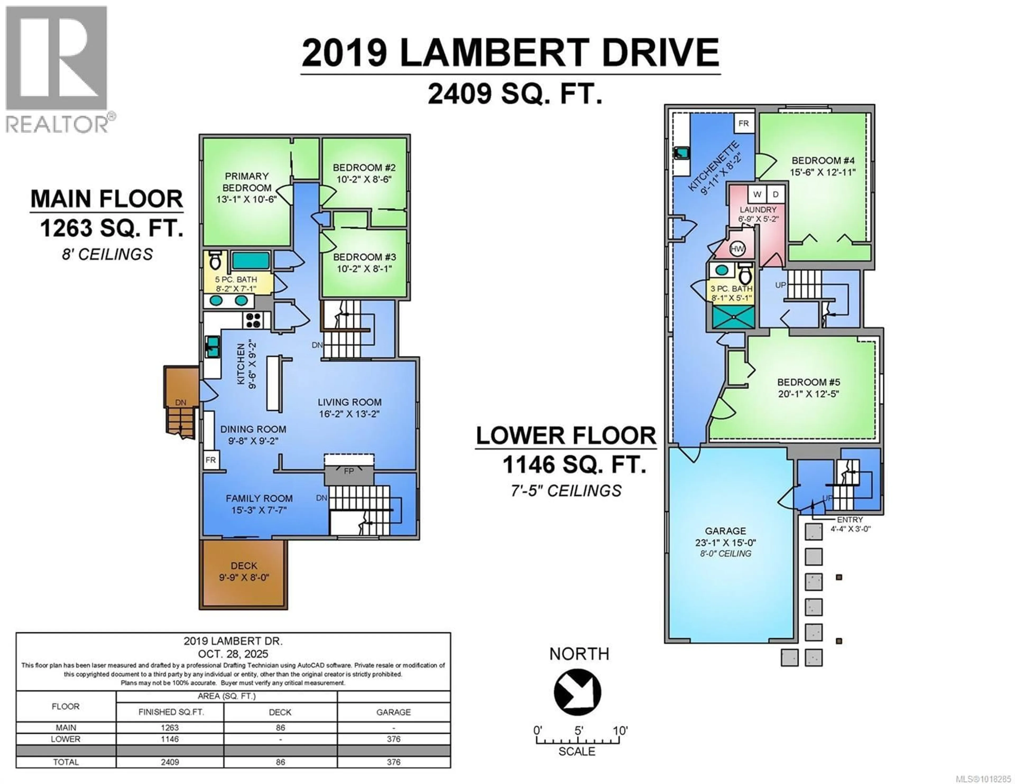 Floor plan for 2019 LAMBERT DRIVE, Courtenay British Columbia V9N9C9
