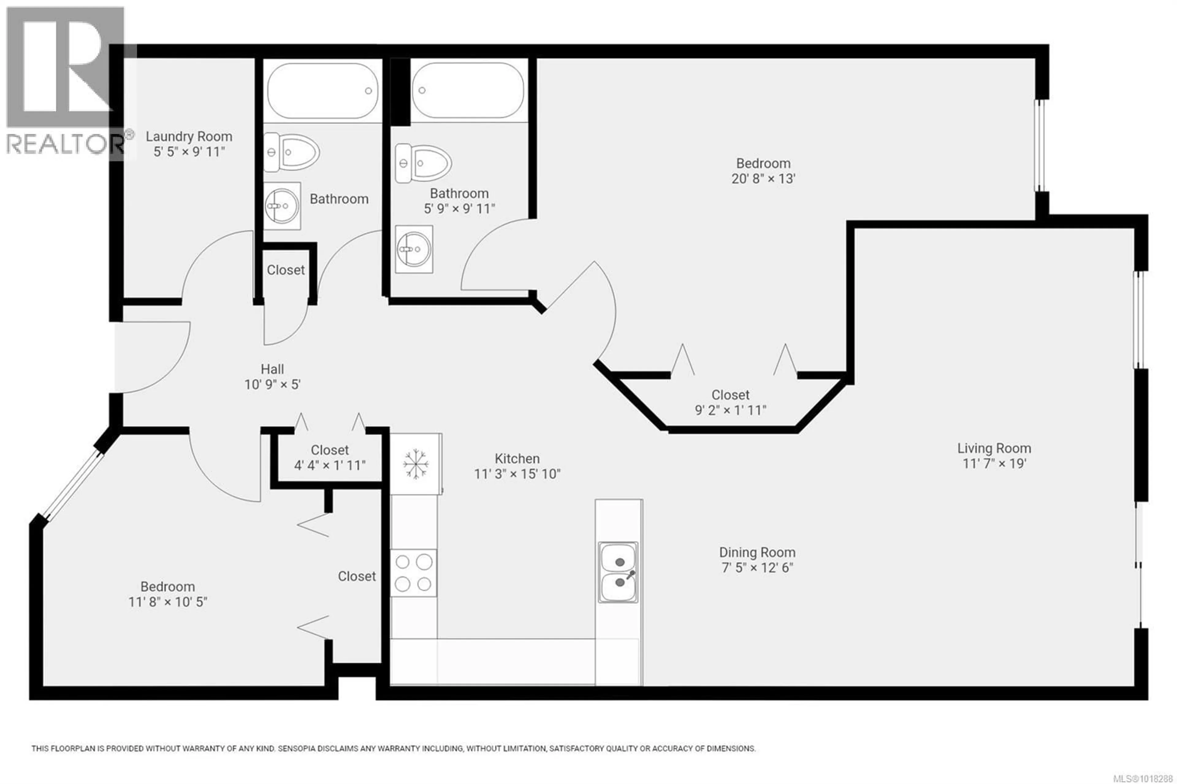 Floor plan for 304 - 1350 ISLAND HIGHWAY SOUTH, Campbell River British Columbia V9W1B7