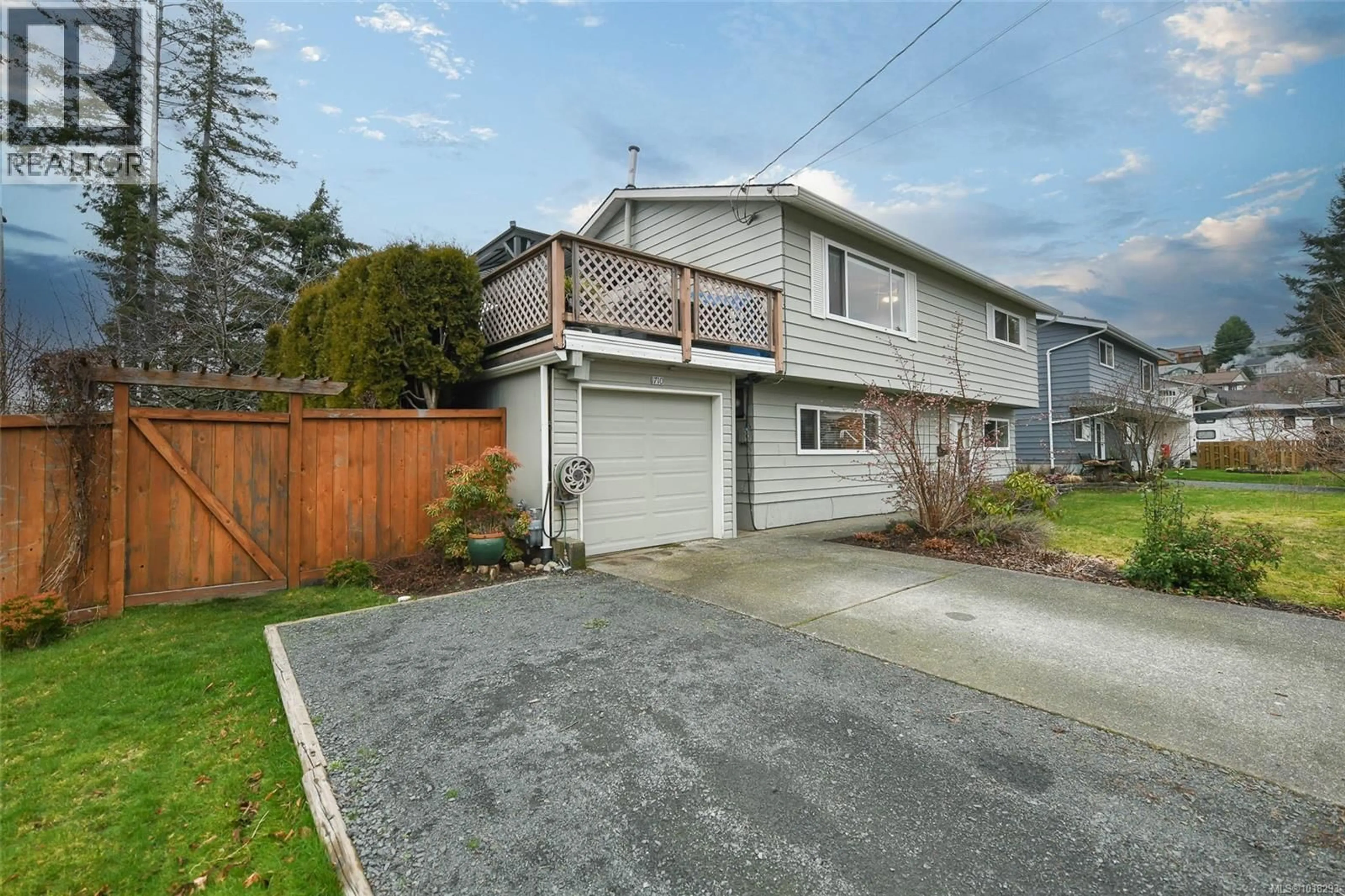 A pic from outside/outdoor area/front of a property/back of a property/a pic from drone, street for 1710 DINGWALL ROAD, Courtenay British Columbia V9N3S9