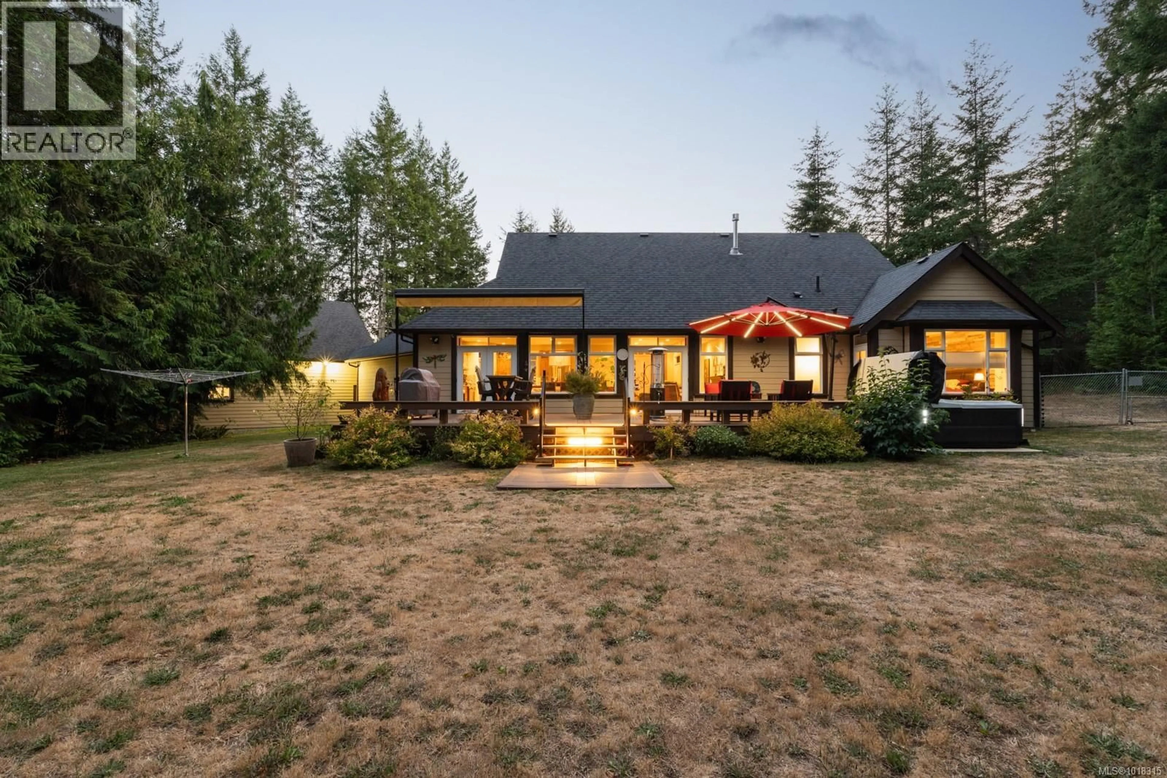 A pic from outside/outdoor area/front of a property/back of a property/a pic from drone, mountain view for 3035 SARAH DRIVE, Sooke British Columbia V9Z0J5