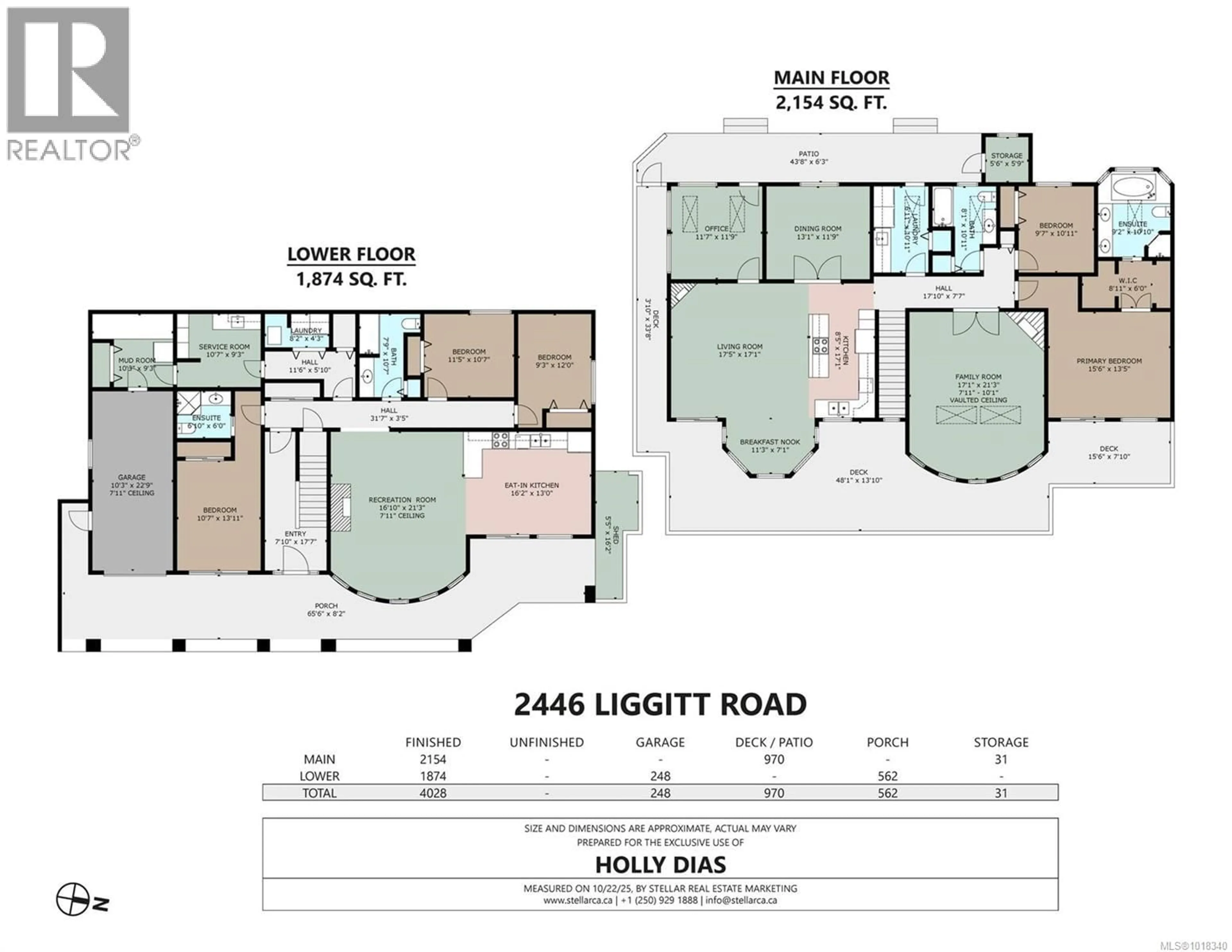 Floor plan for 2446 LIGGETT ROAD, Mill Bay British Columbia V8H1C2