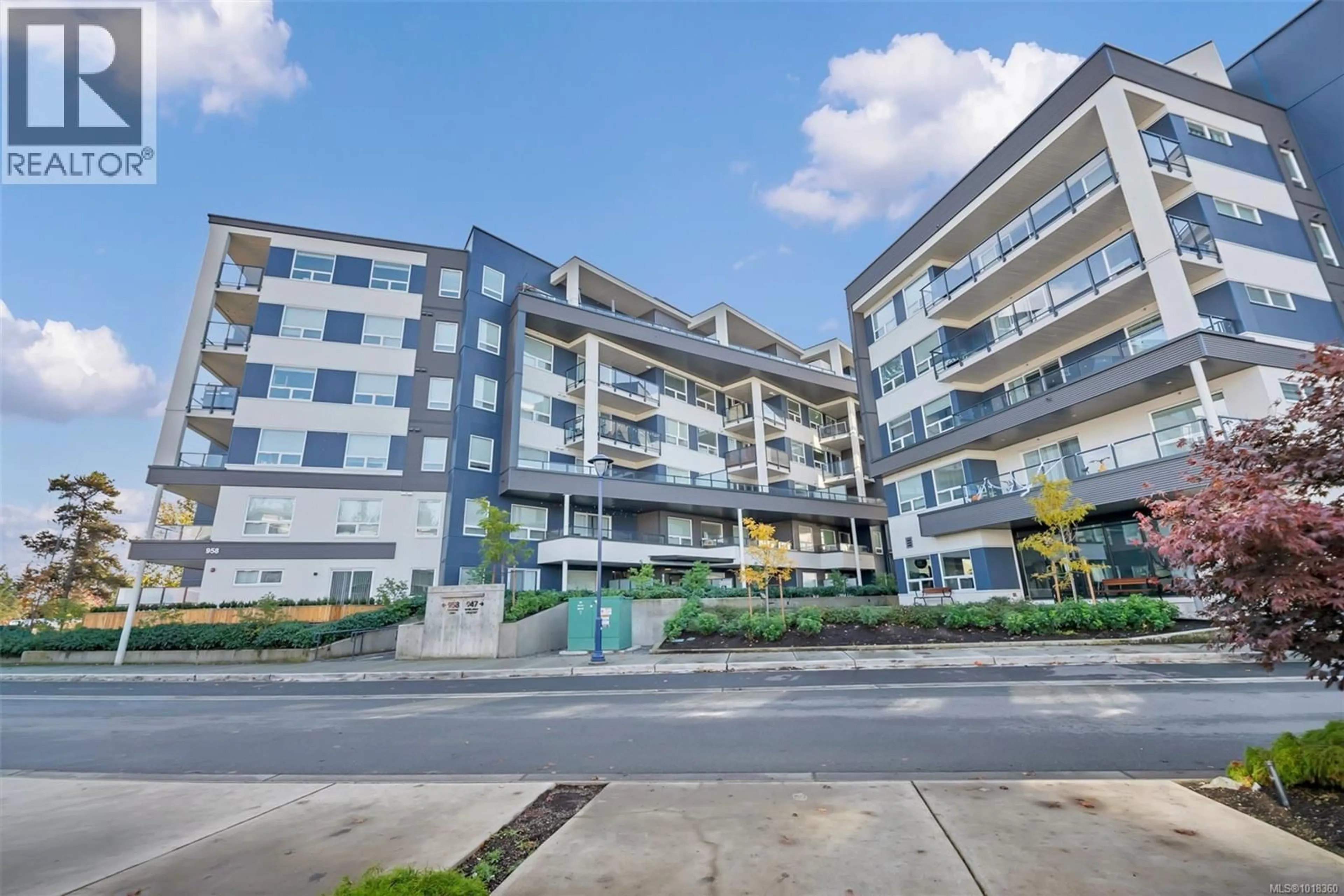 A pic from outside/outdoor area/front of a property/back of a property/a pic from drone, building for 408 - 958 PHAROAH MEWS, Langford British Columbia V9B7A1