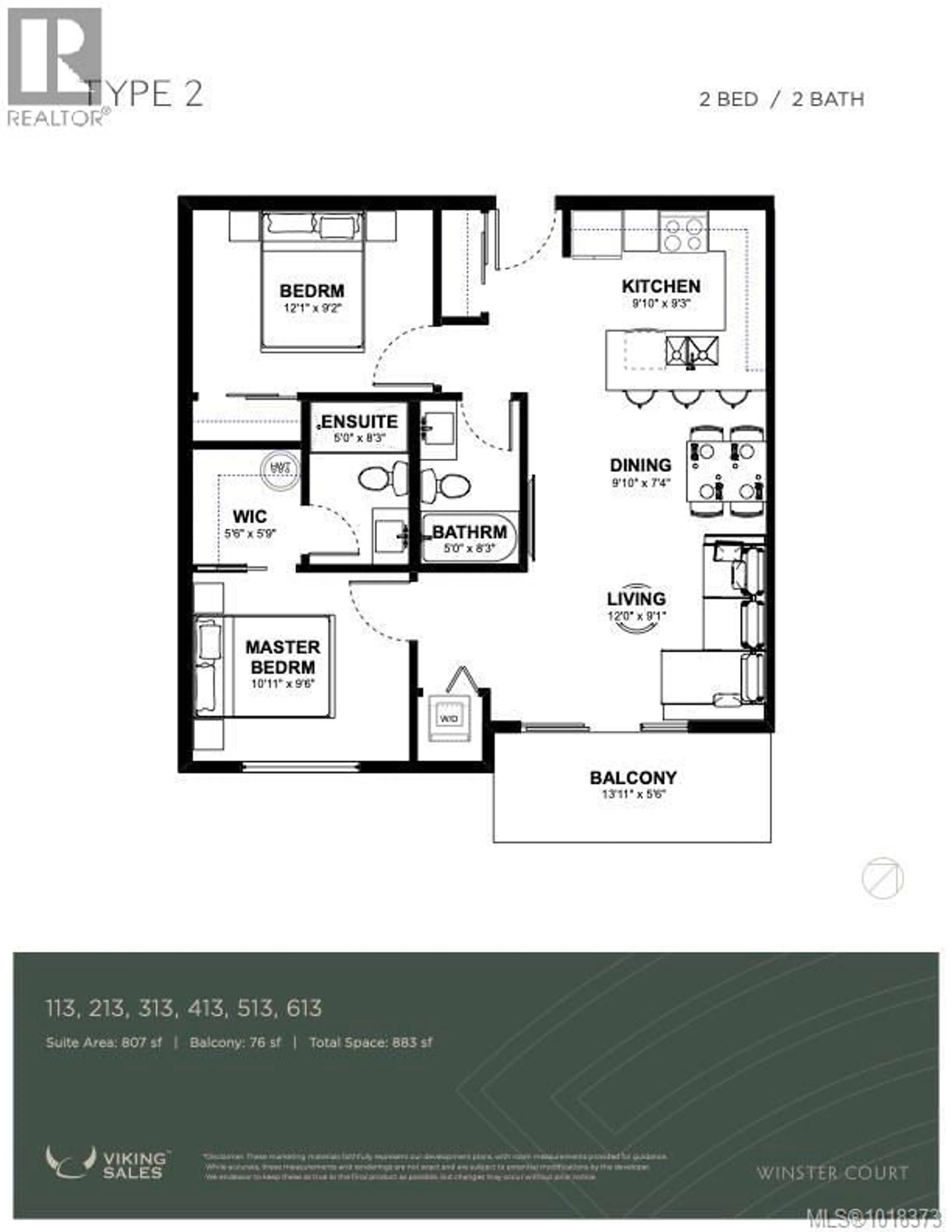 Floor plan for 413 - 2770 WINSTER ROAD, Langford British Columbia V9B7C7
