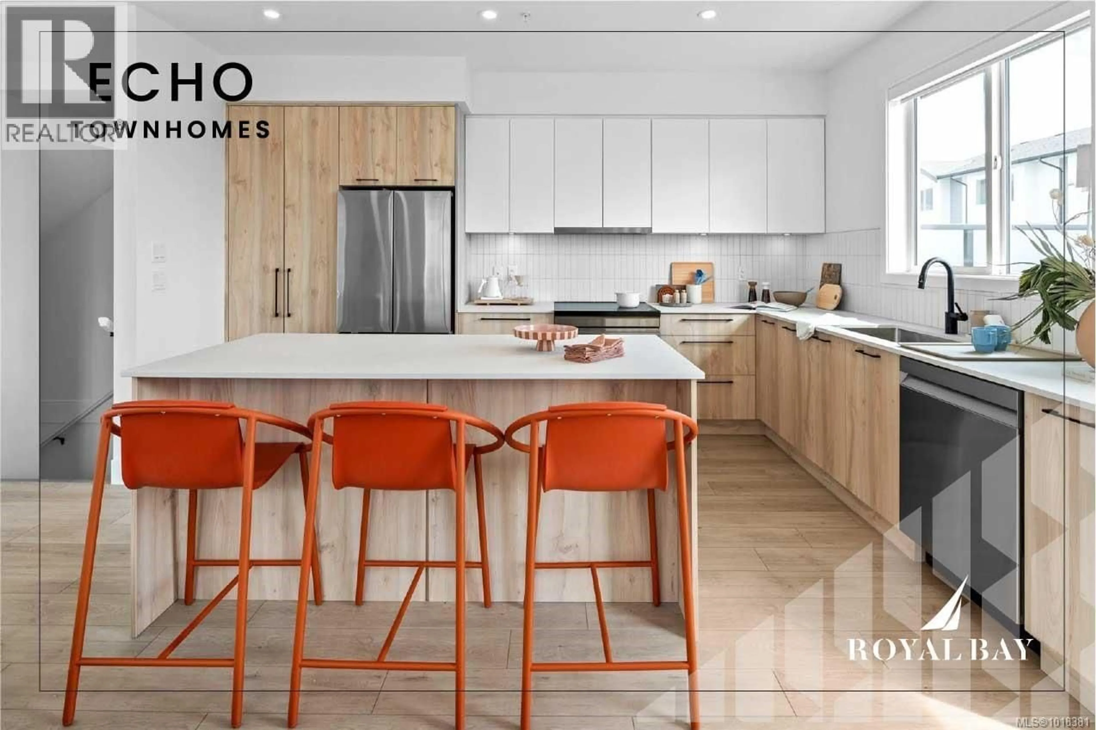 Contemporary kitchen, ceramic/tile floor for 108 - 368 TRADEWINDS AVENUE, Colwood British Columbia V9C0S5