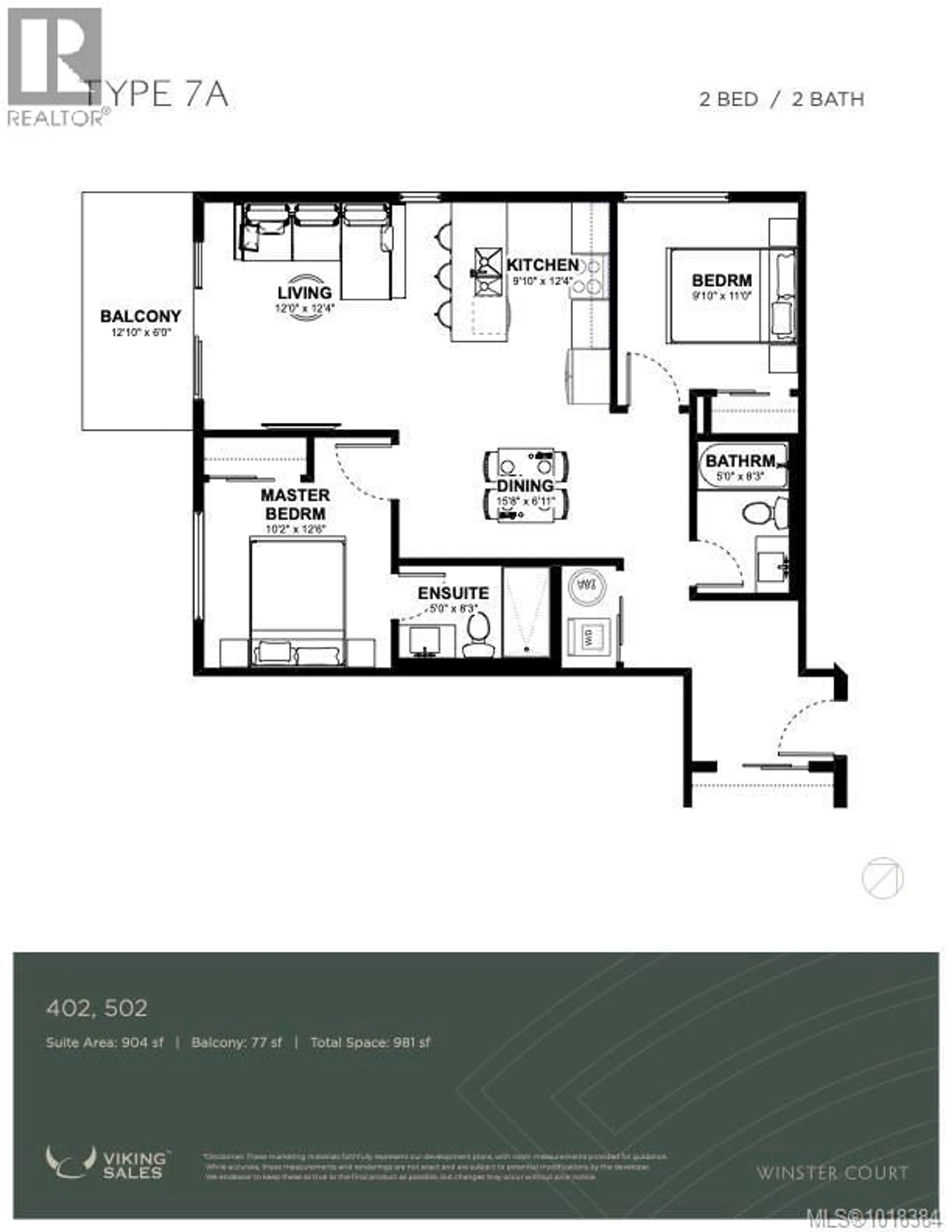 Floor plan for 502 - 2770 WINSTER ROAD, Langford British Columbia V9B7C7