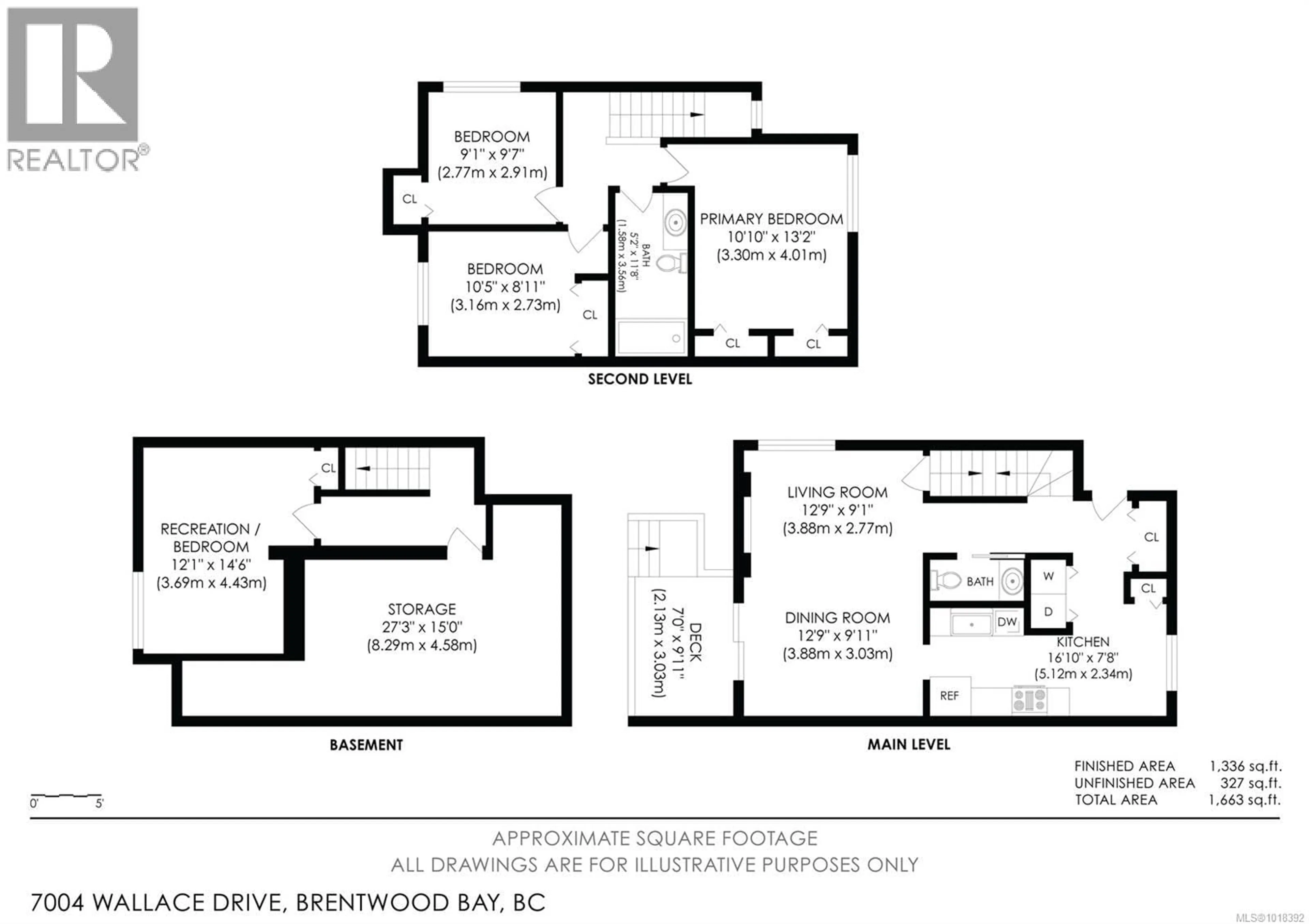 Floor plan for 7004 WALLACE DRIVE, Central Saanich British Columbia V8M1G1