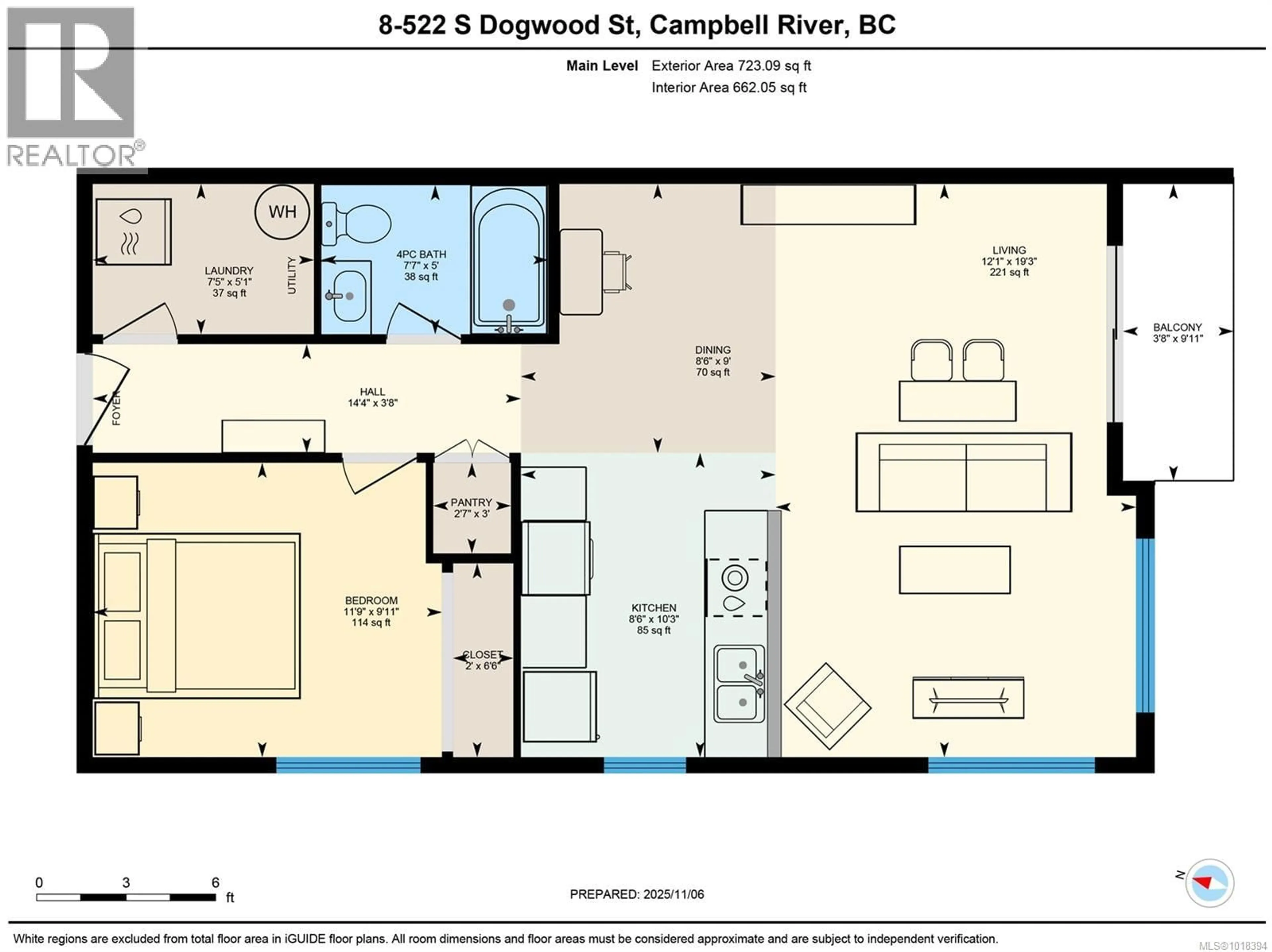 Floor plan for 8 - 522 DOGWOOD STREET SOUTH, Campbell River British Columbia V9W6R4
