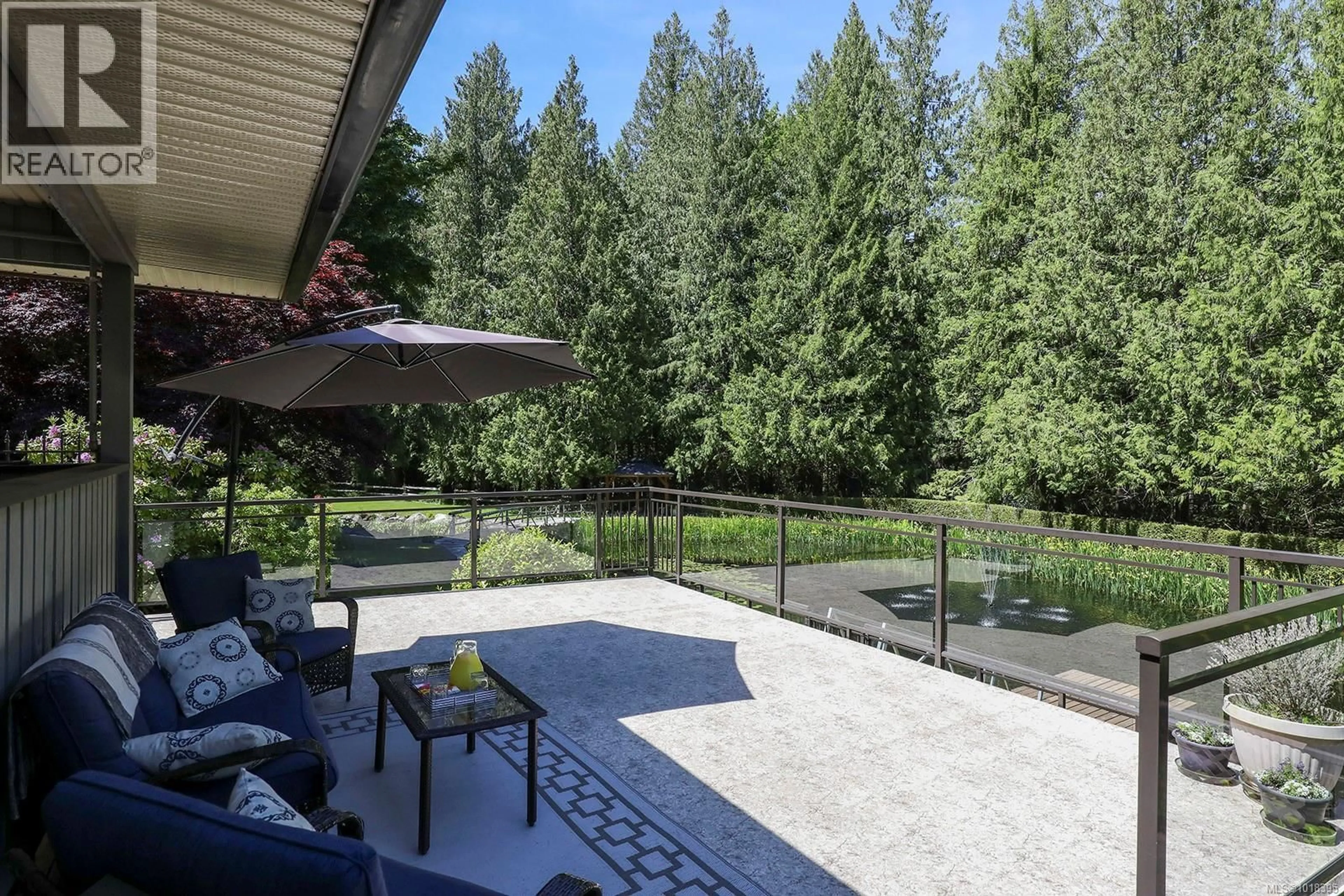 Patio, forest/trees view for 970 MCLEAN ROAD, Qualicum Beach British Columbia V9K1Y3