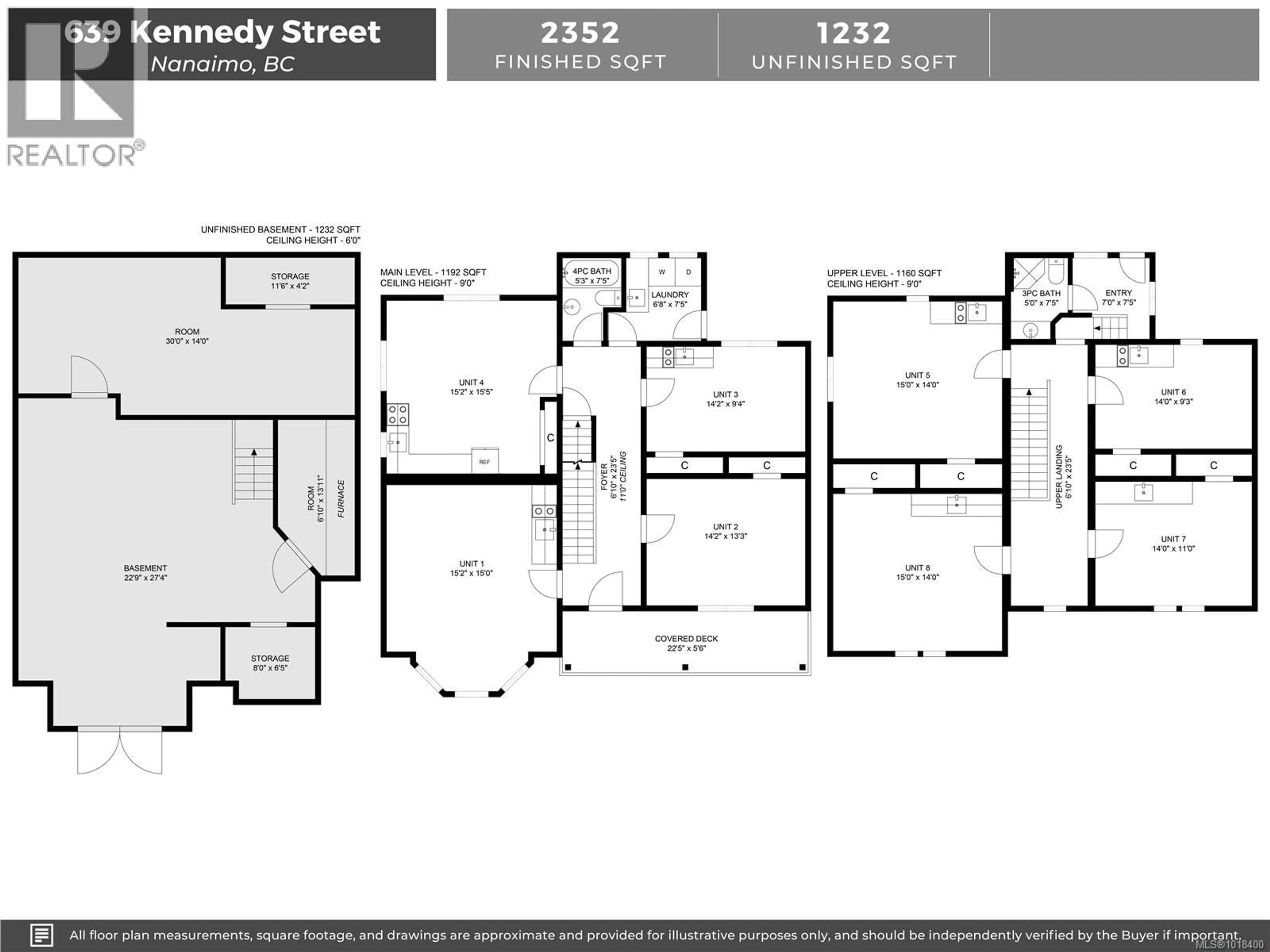 Floor plan for 639 KENNEDY STREET, Nanaimo British Columbia V9R2J9
