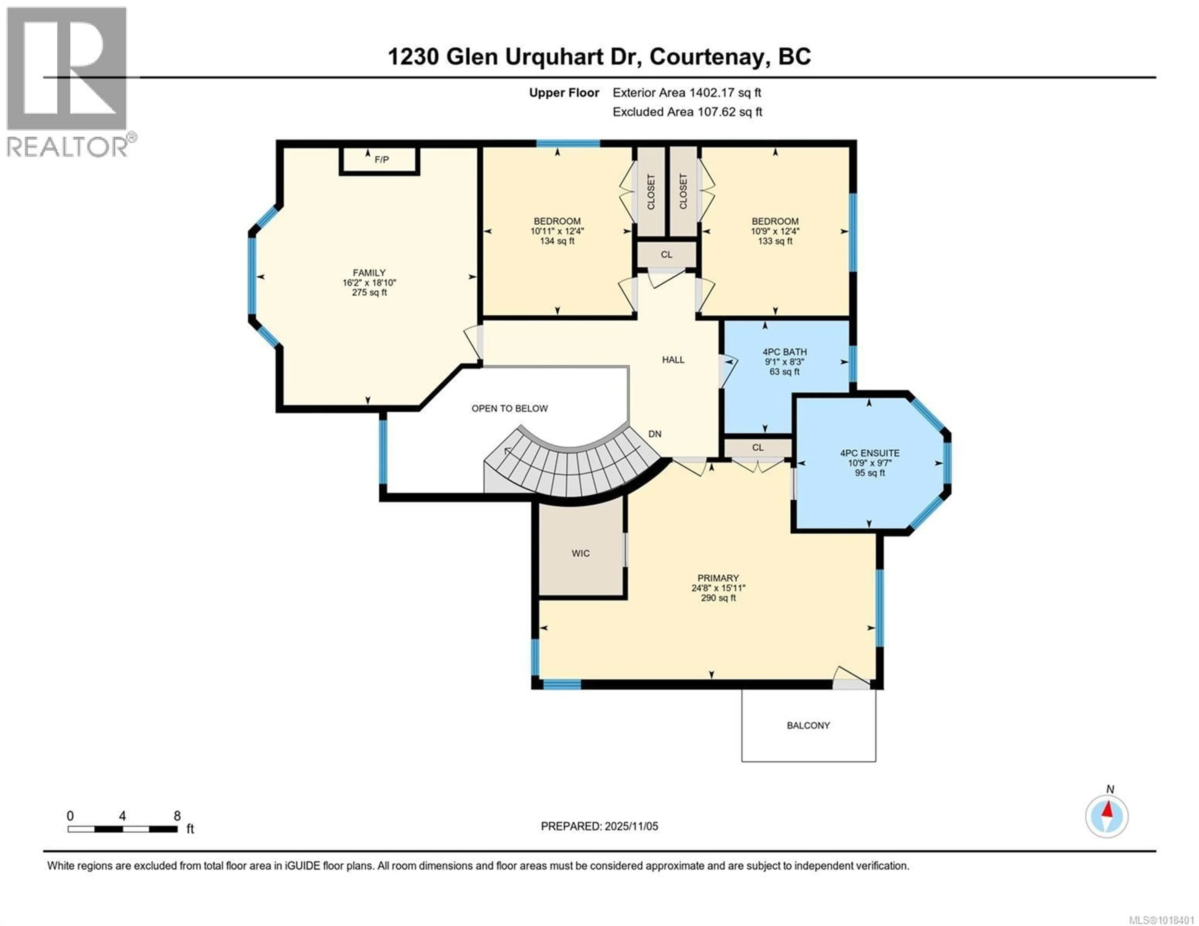 Floor plan for 1230 GLEN URQUHART DRIVE, Courtenay British Columbia V9N3Y2