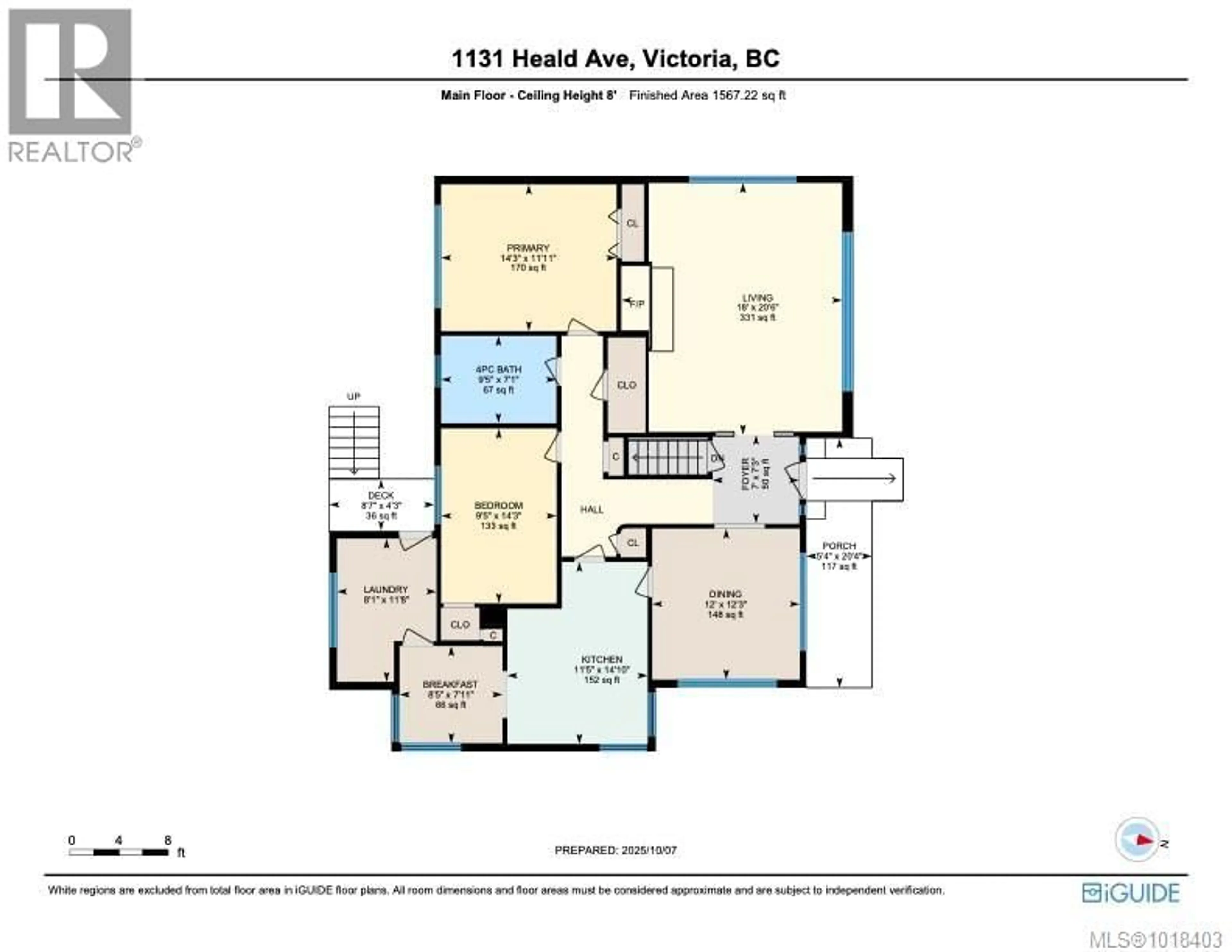 Floor plan for 1131 HEALD AVENUE, Esquimalt British Columbia V9A5J7