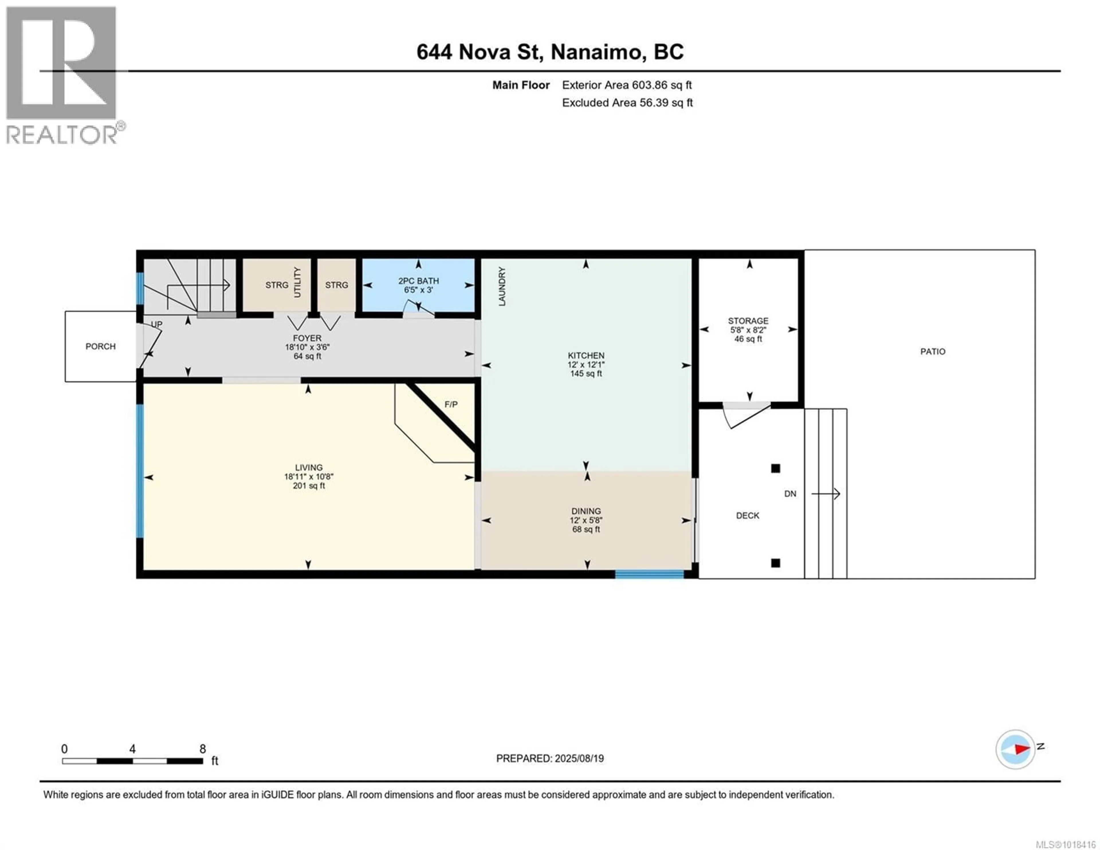 Floor plan for 644 NOVA STREET, Nanaimo British Columbia V9R5S7