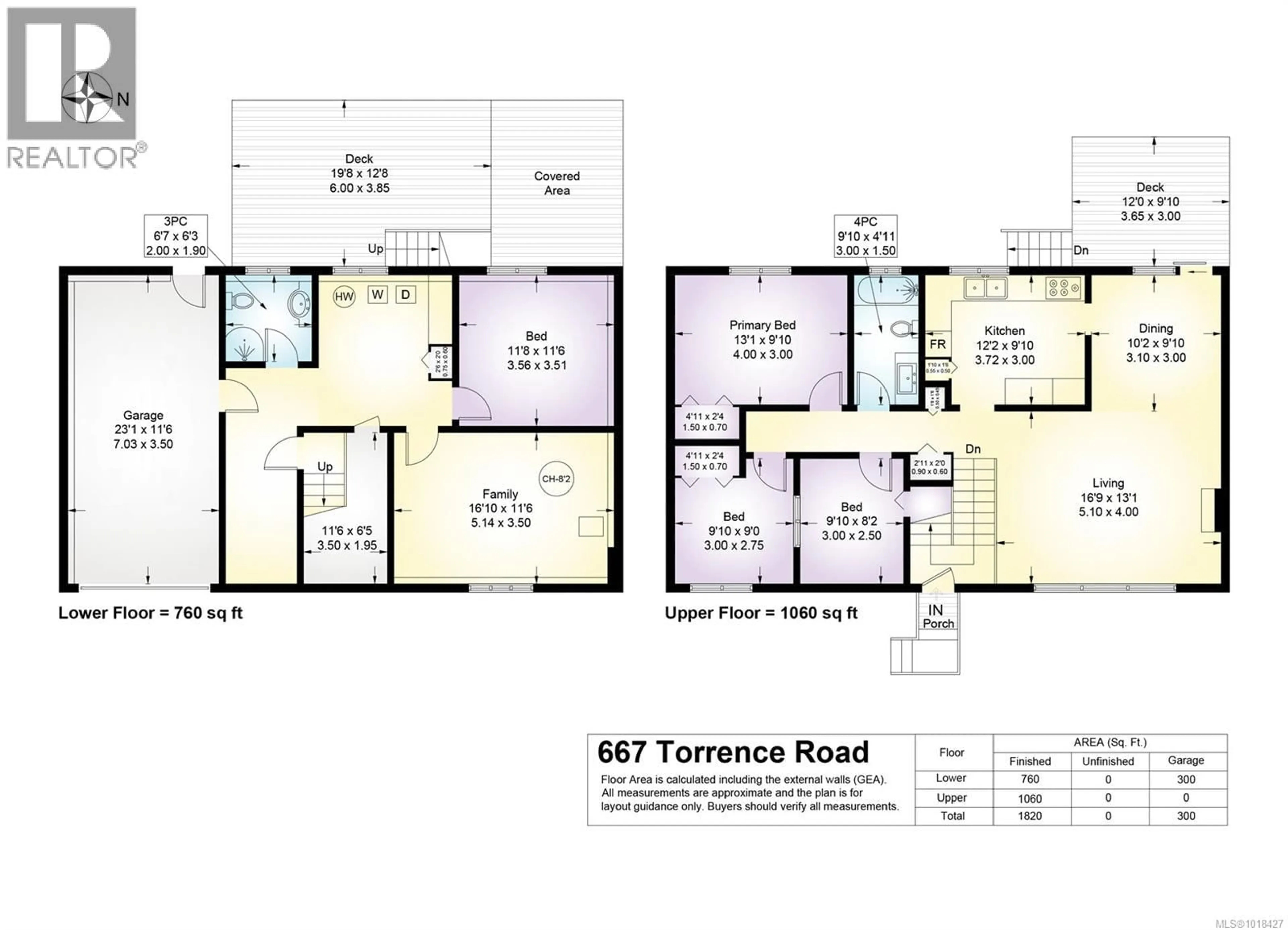Floor plan for 667 TORRENCE ROAD, Comox British Columbia V9M3H6