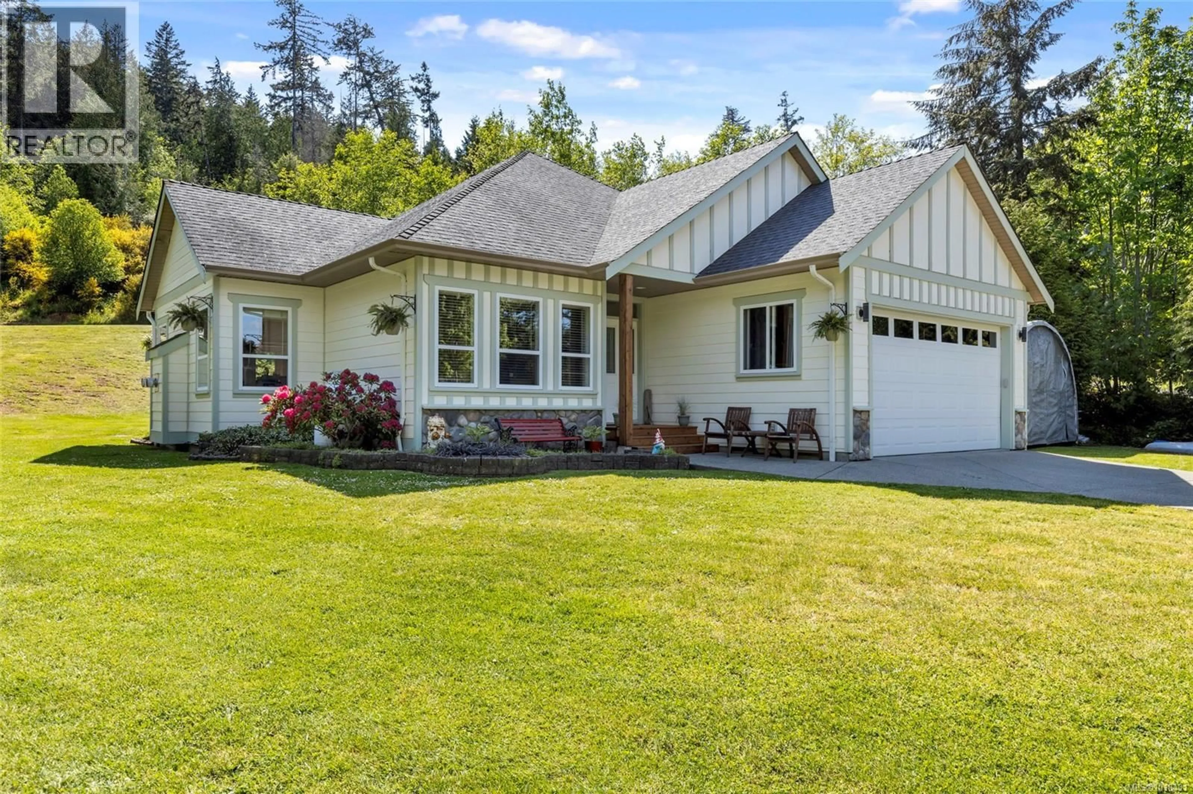 Home with vinyl exterior material, street for 2877 PATRICIA MARIE PLACE, Sooke British Columbia V9Z0J7