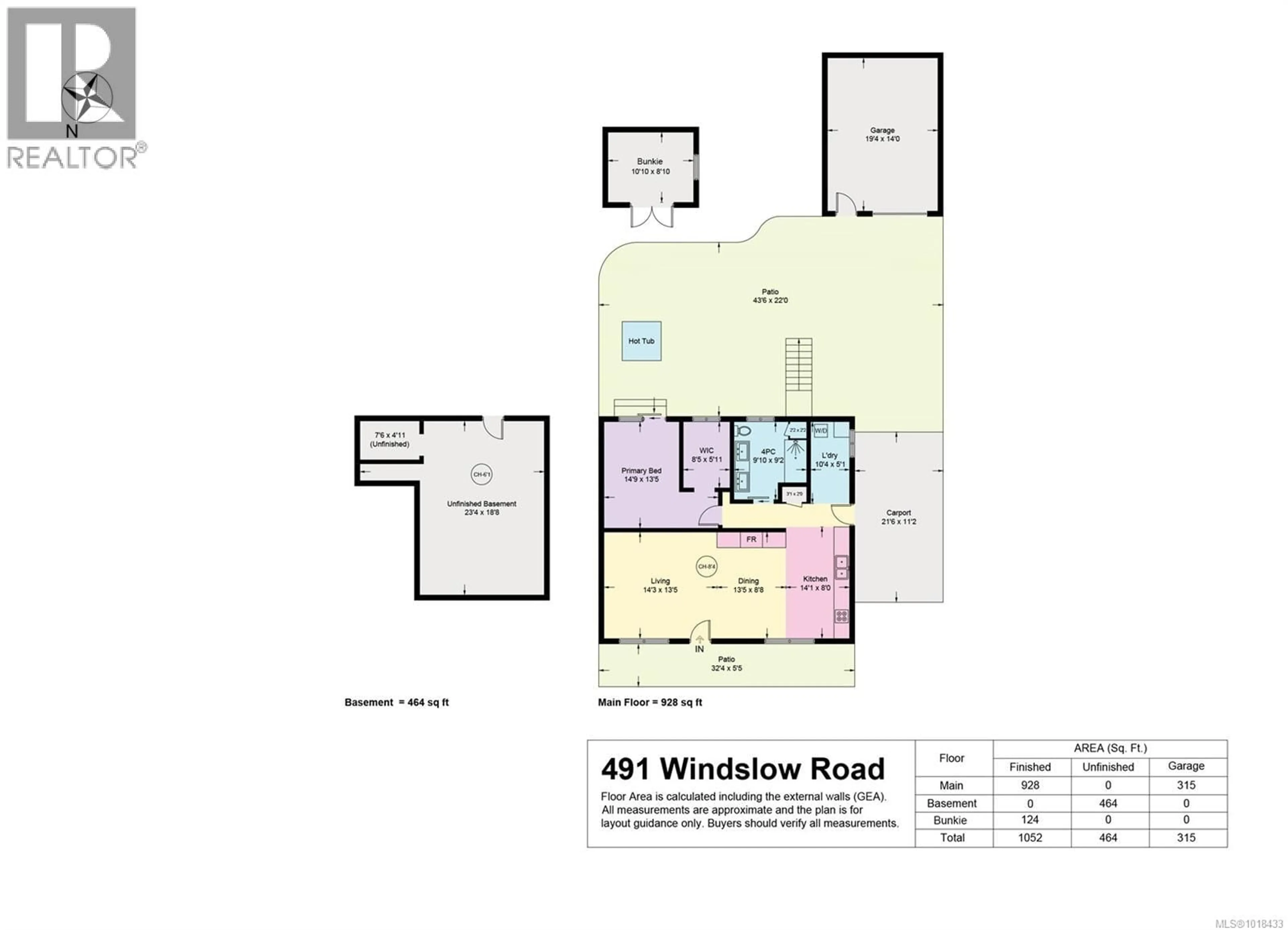 Floor plan for 491 WINDSLOW ROAD, Comox British Columbia V9M3T8